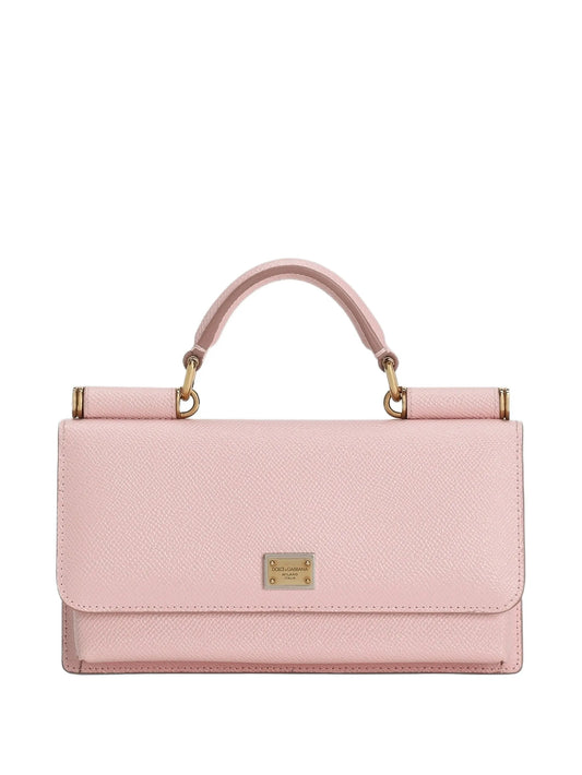 Dauphine-print calfskin mini bag