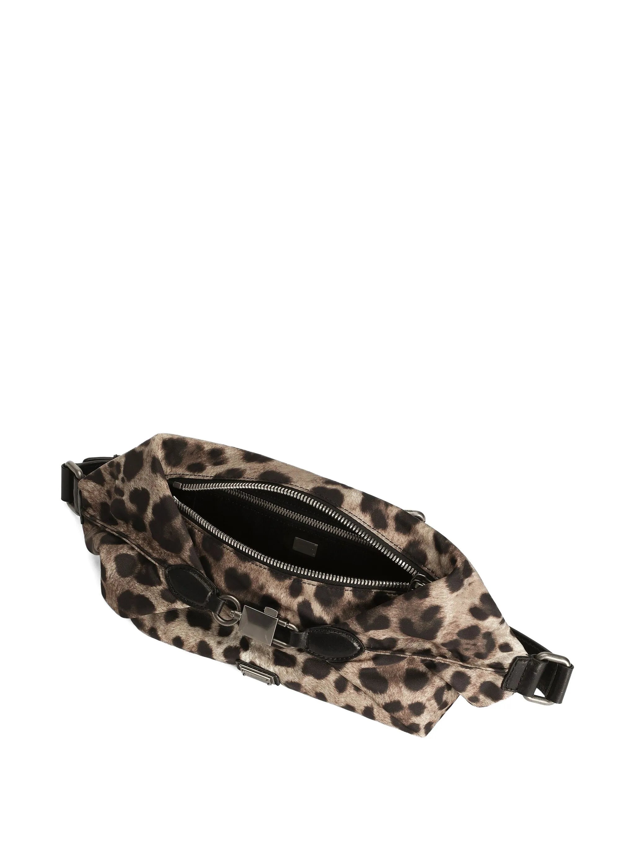 leopard-print belt bag