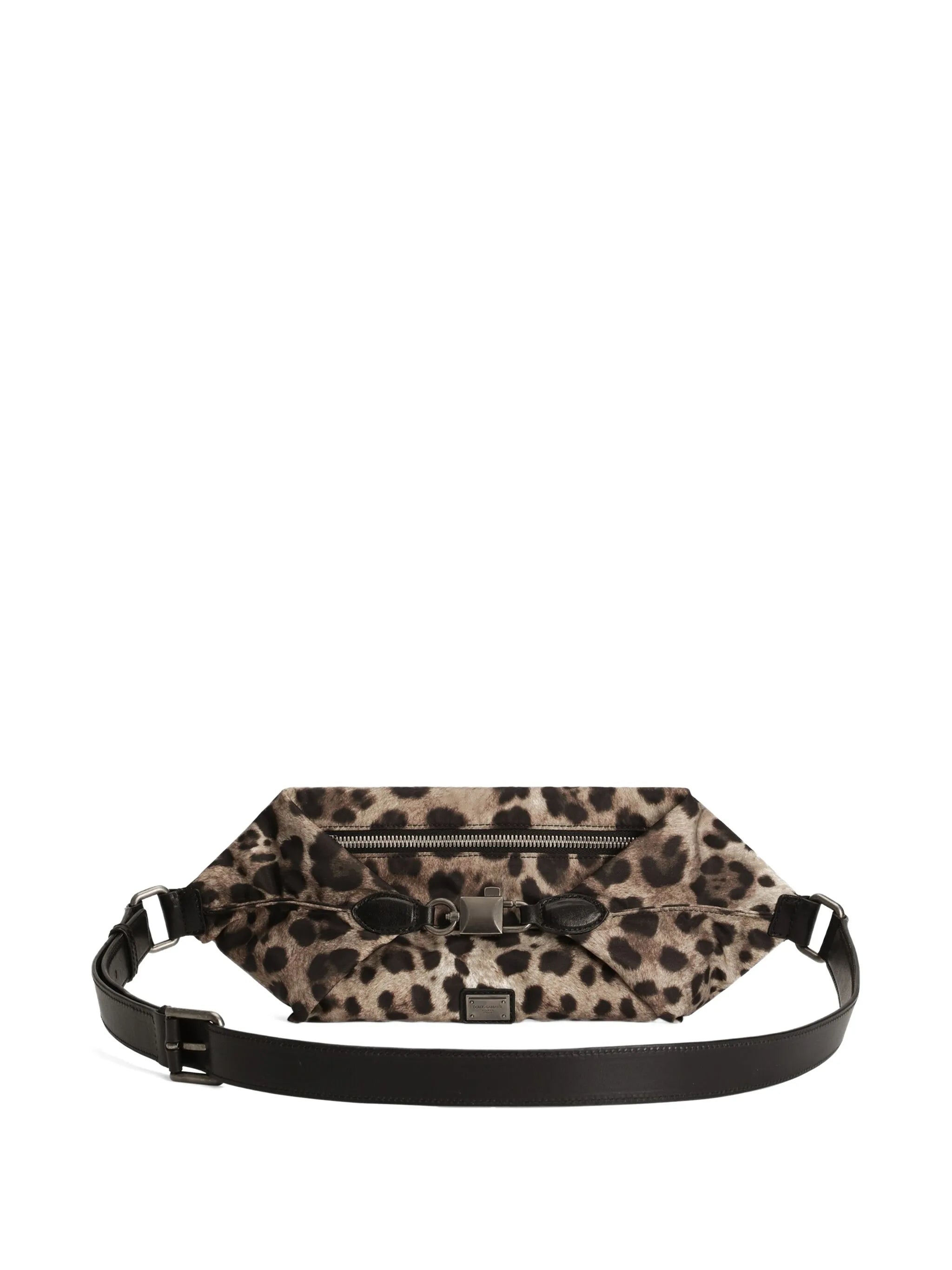 leopard-print belt bag