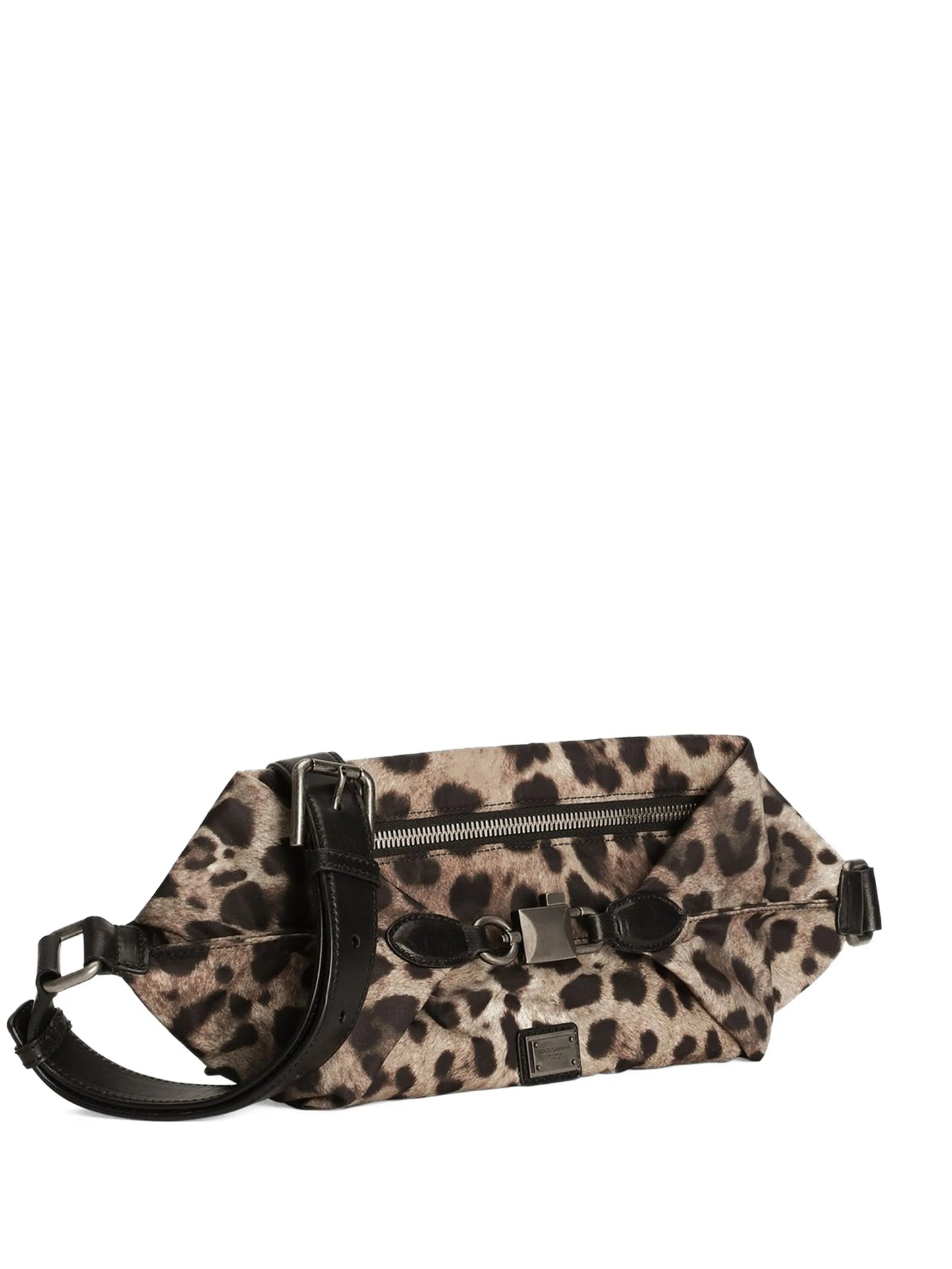 leopard-print belt bag