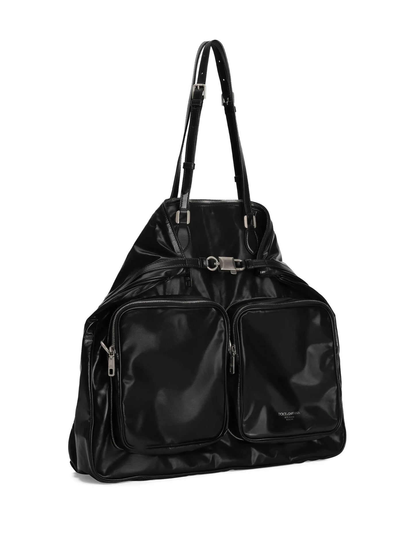 zip-pocket shoulder bag