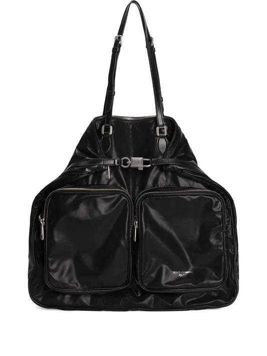 zip-pocket shoulder bag