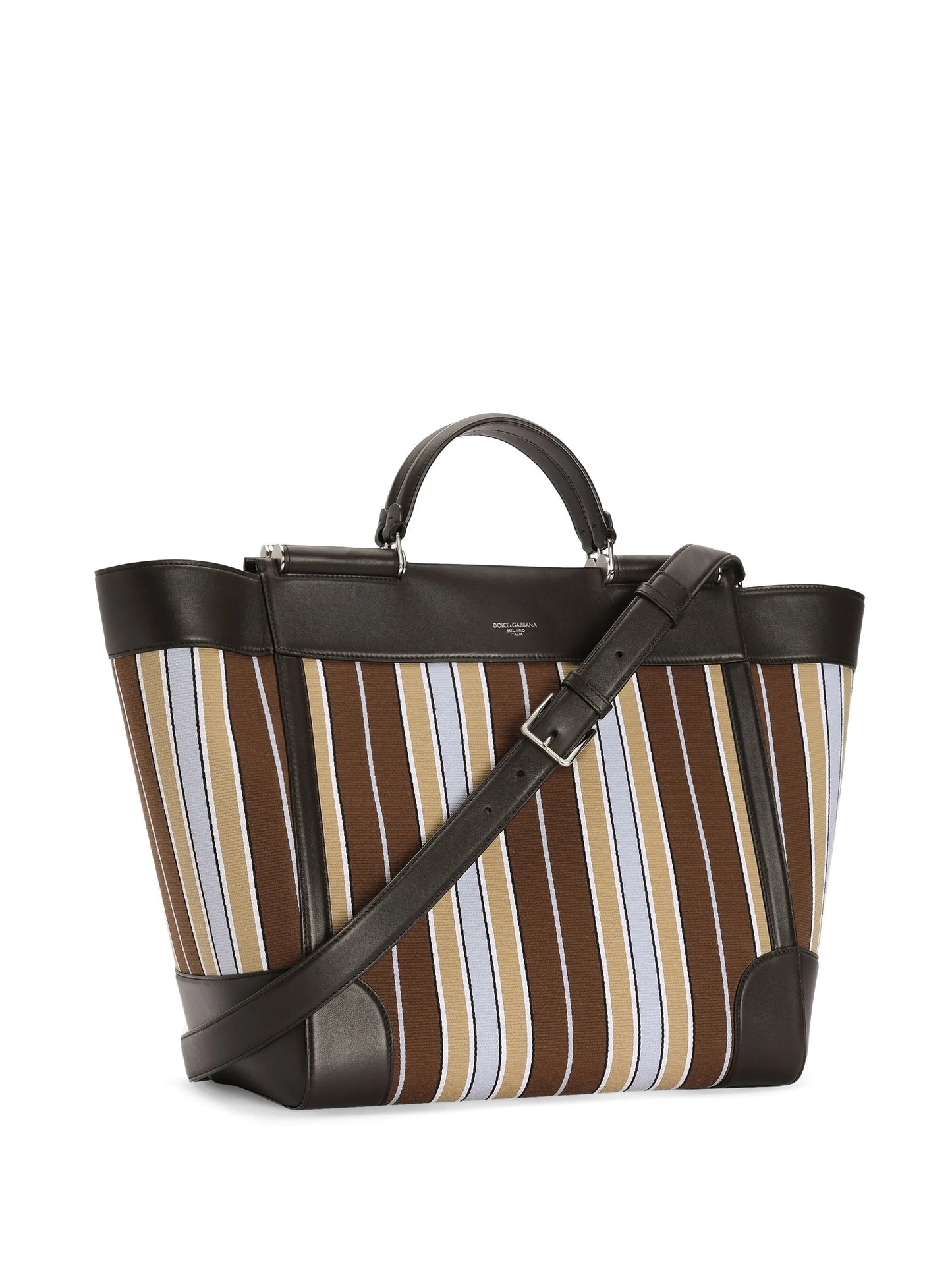Sicily jacquard fabric tote bag