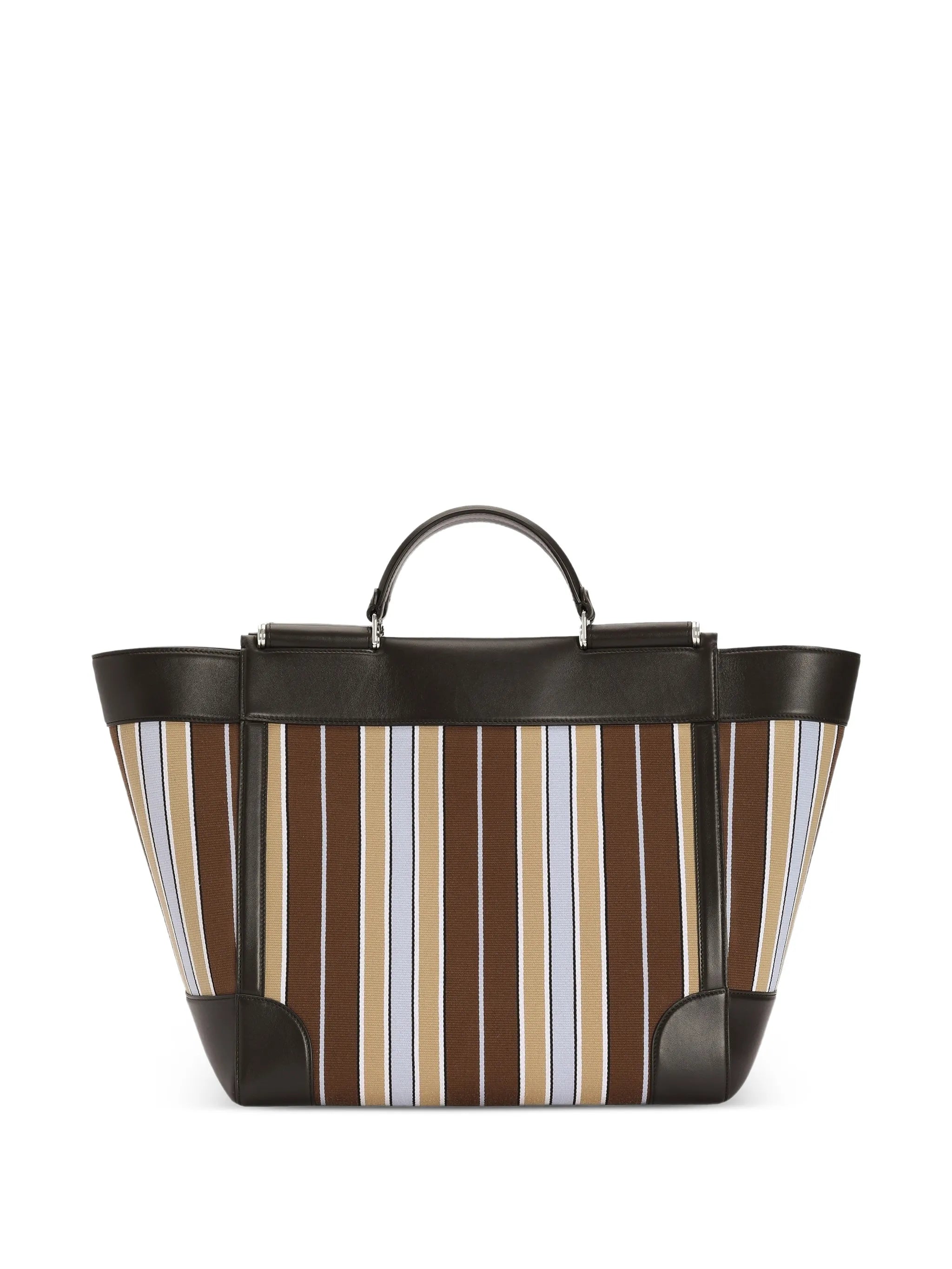Sicily jacquard fabric tote bag