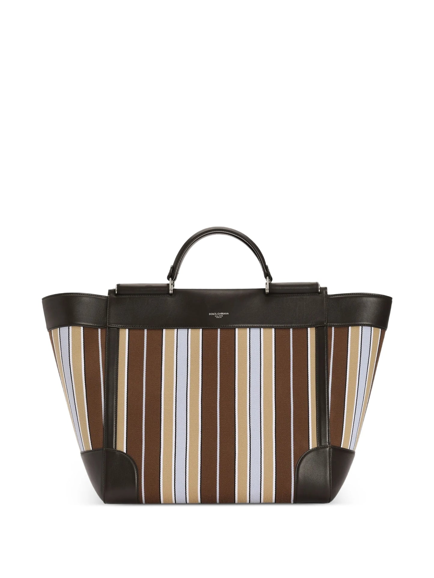 Sicily jacquard fabric tote bag