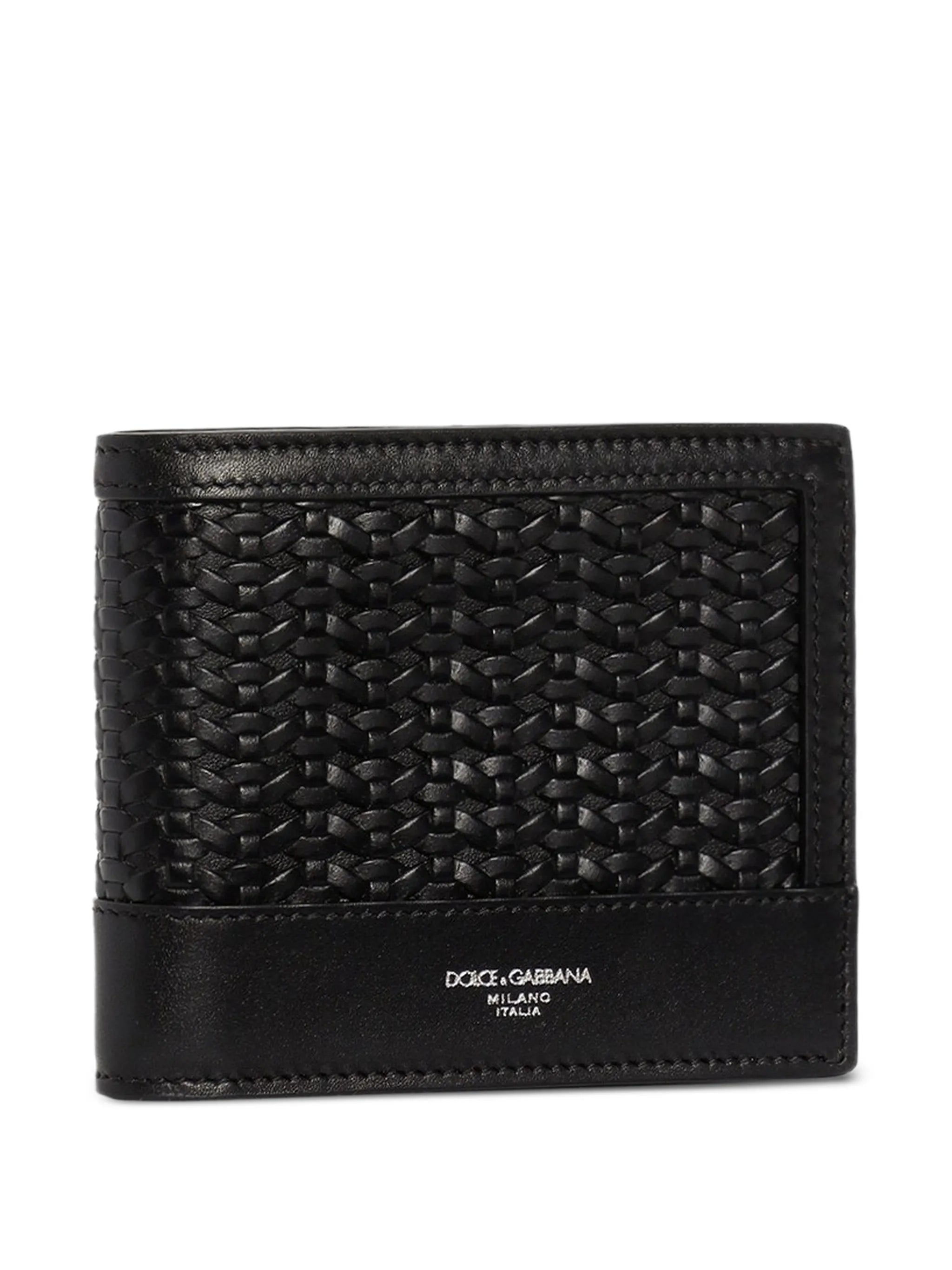 bi-fold woven wallet