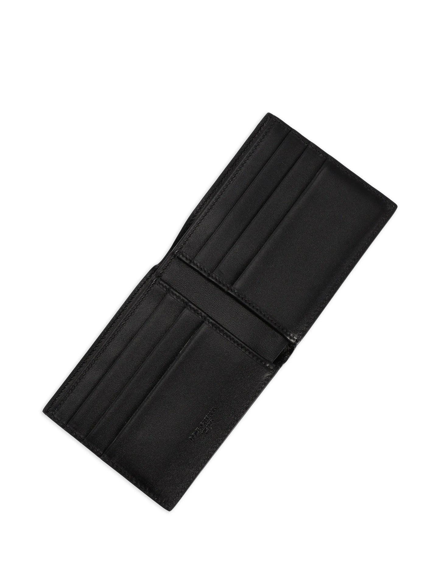 Woven plongé calfskin wallet