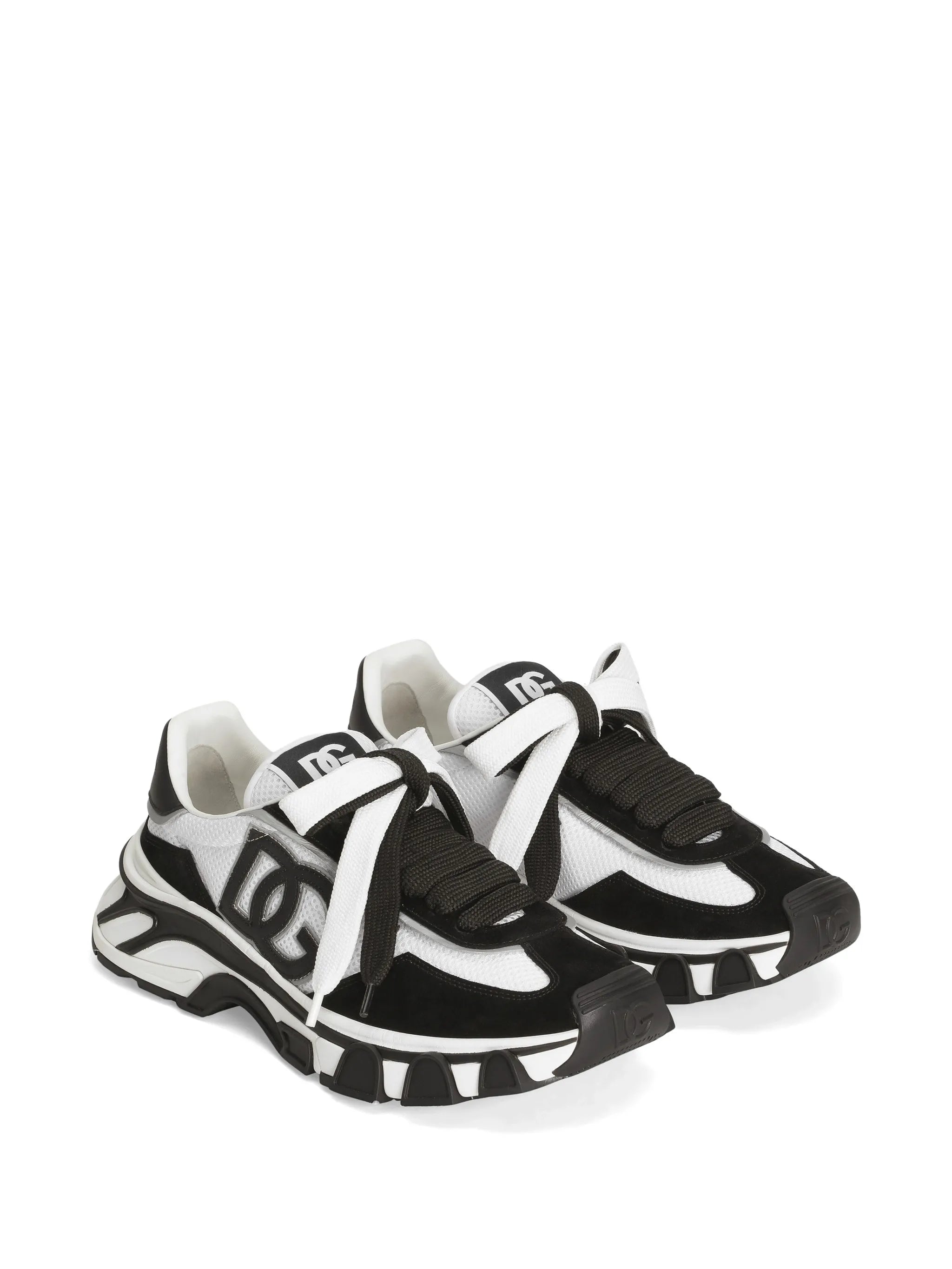 DG Country Road nylon and leather sneakers
