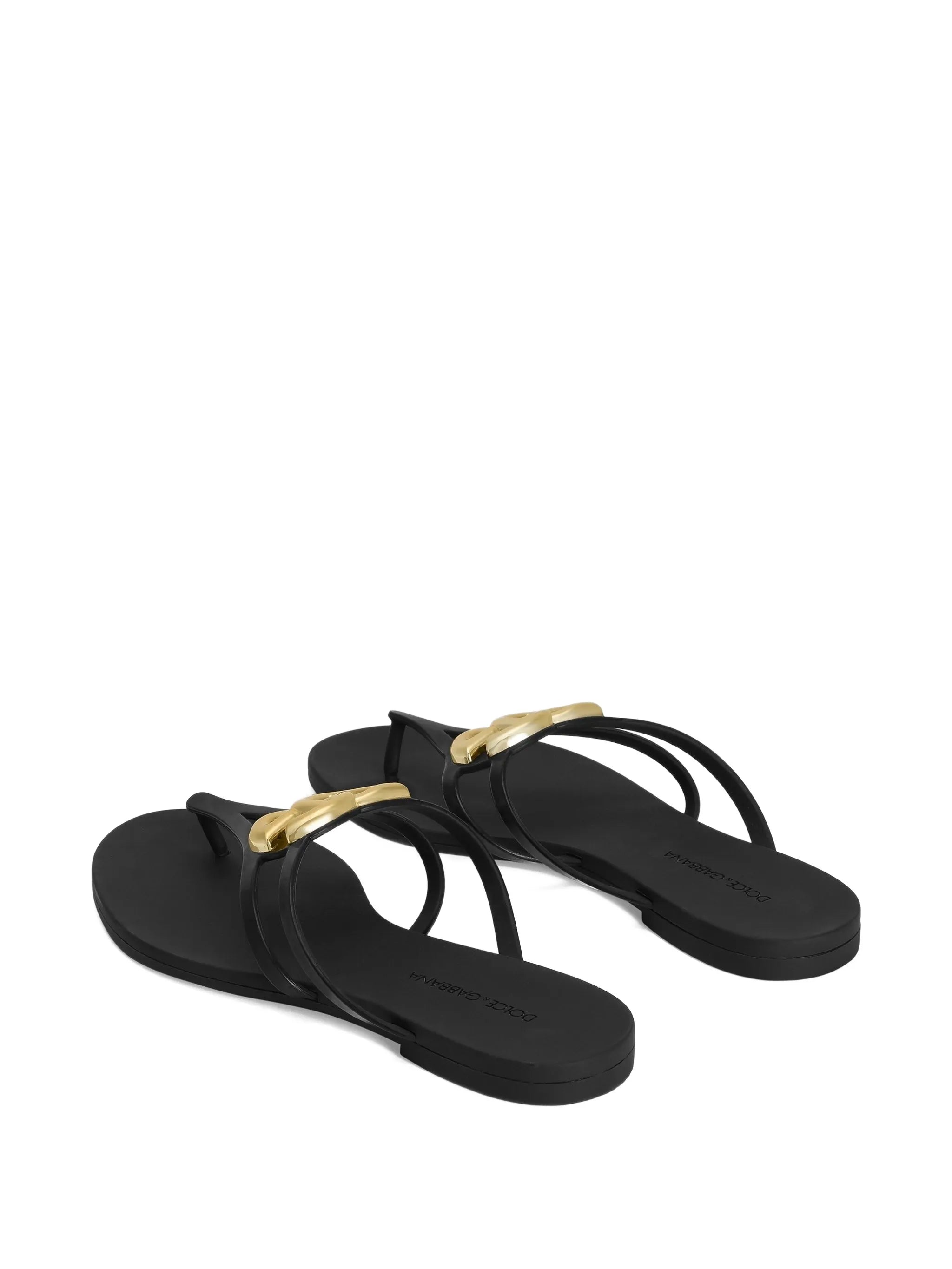 logo plaque flip-flops