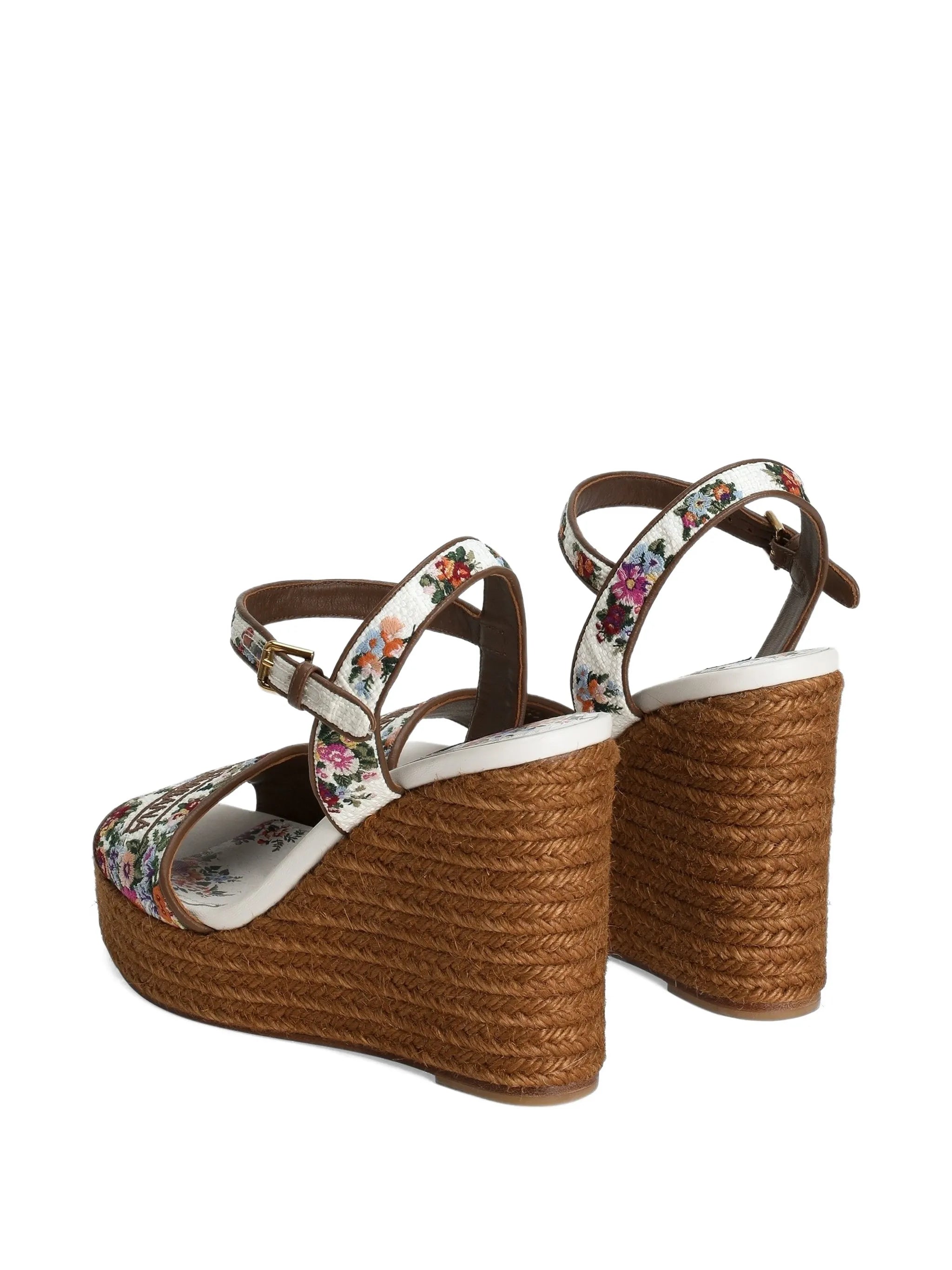 floral-detail open-toe sandals