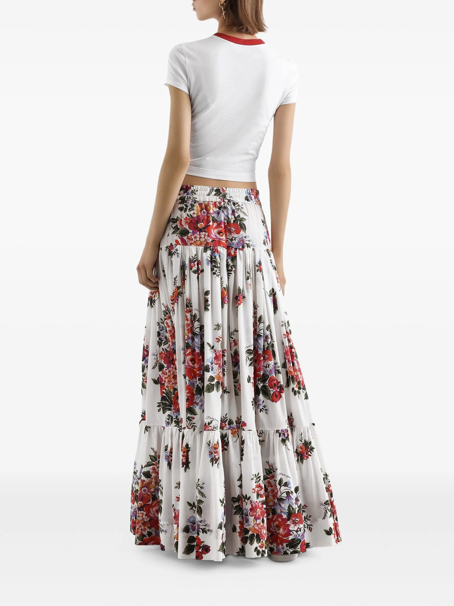 floral drawstring skirt