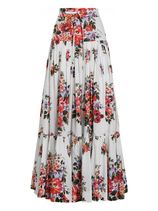 floral drawstring skirt