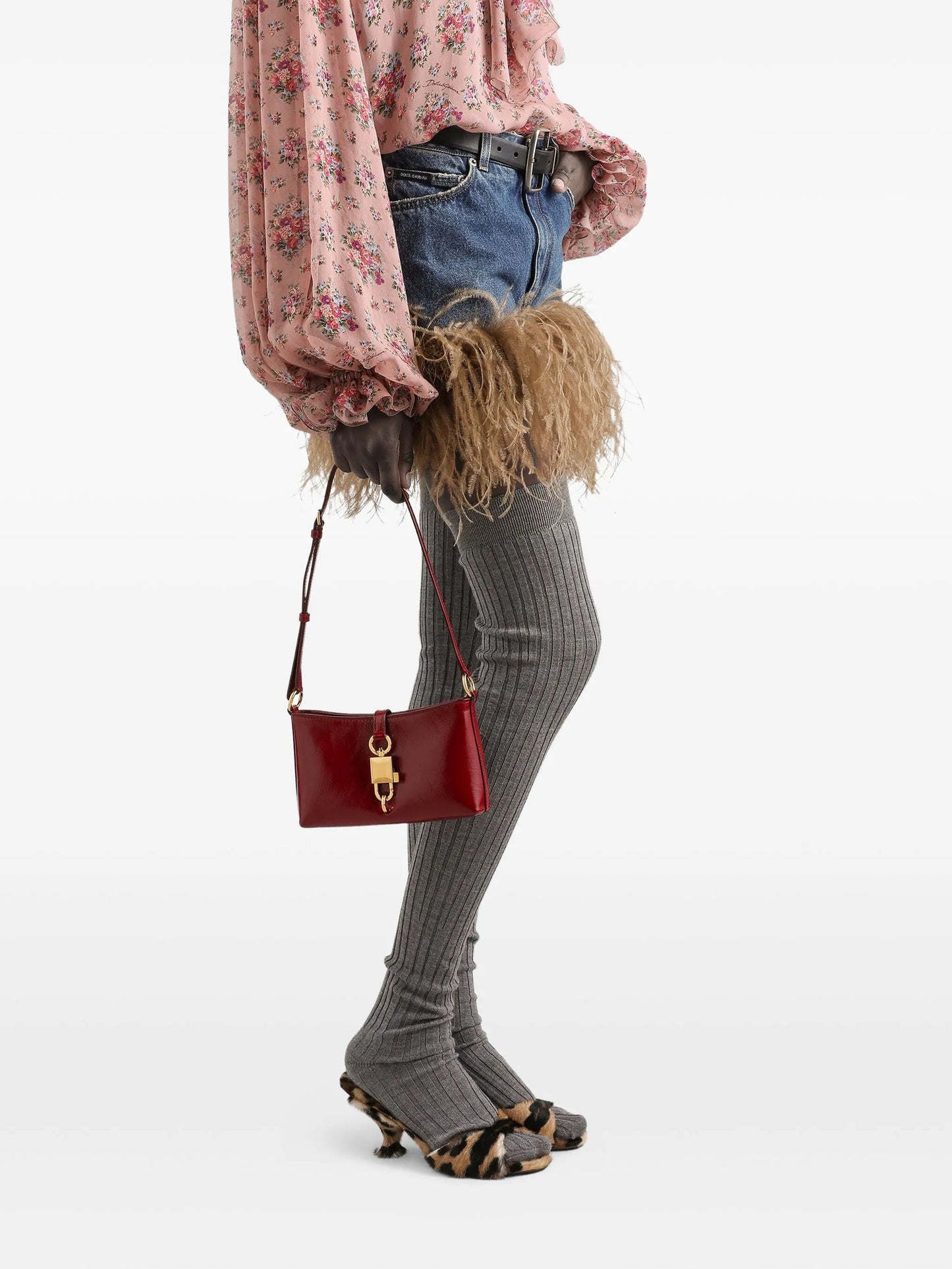 buckle shoulder bag
