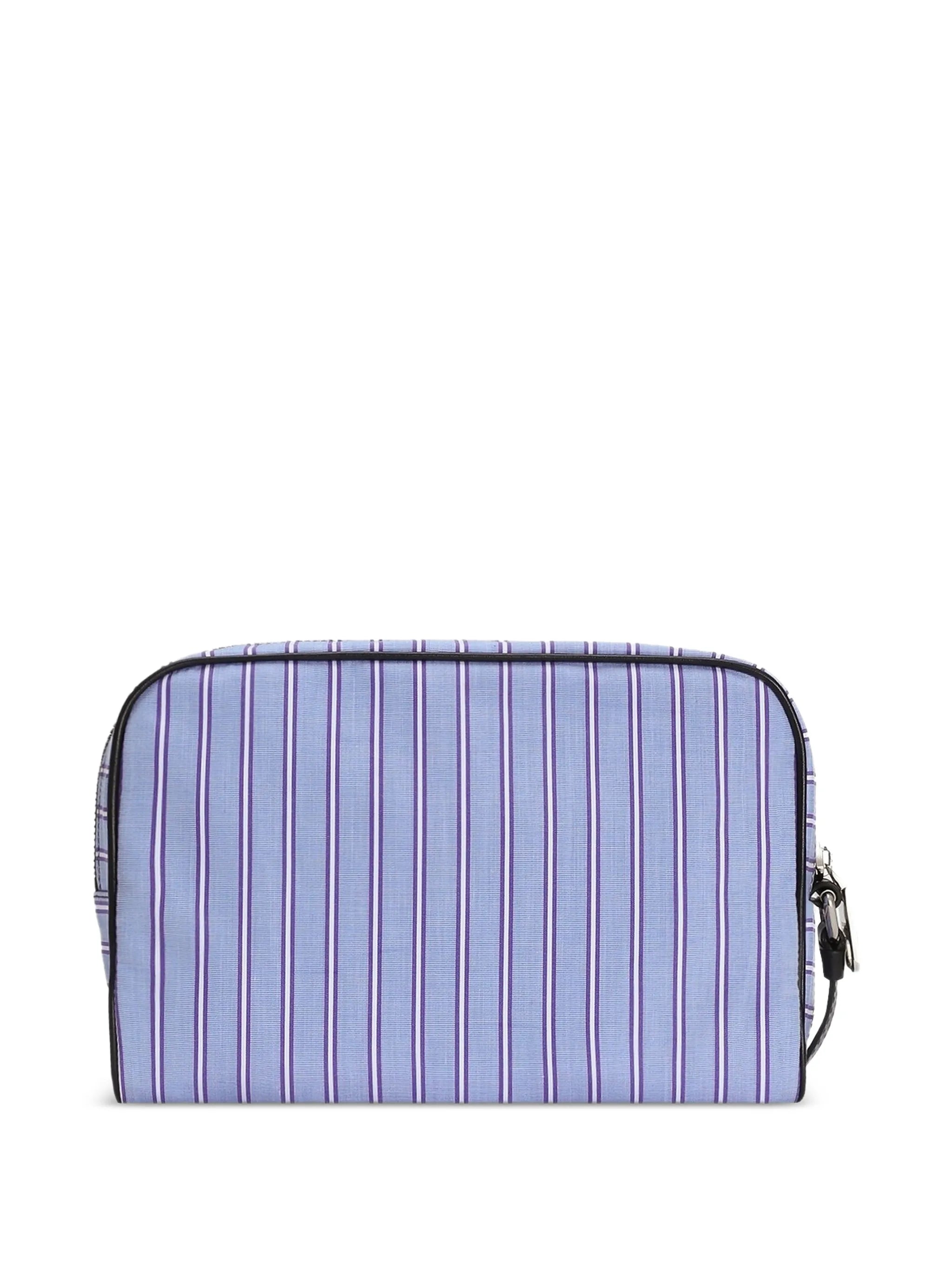 striped top-handle tote bag