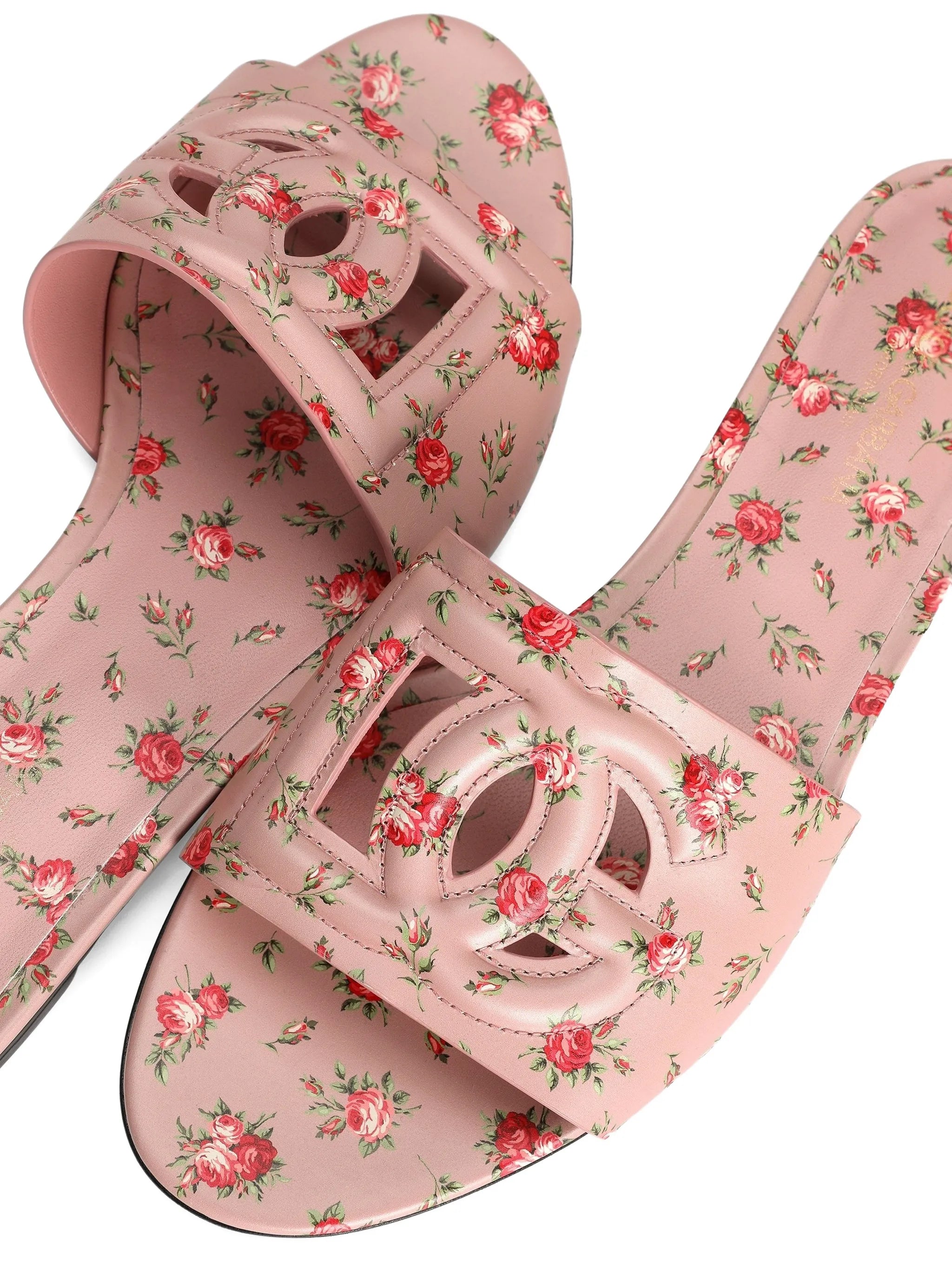 floral-detail sandals