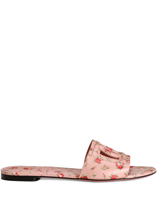 floral-detail sandals