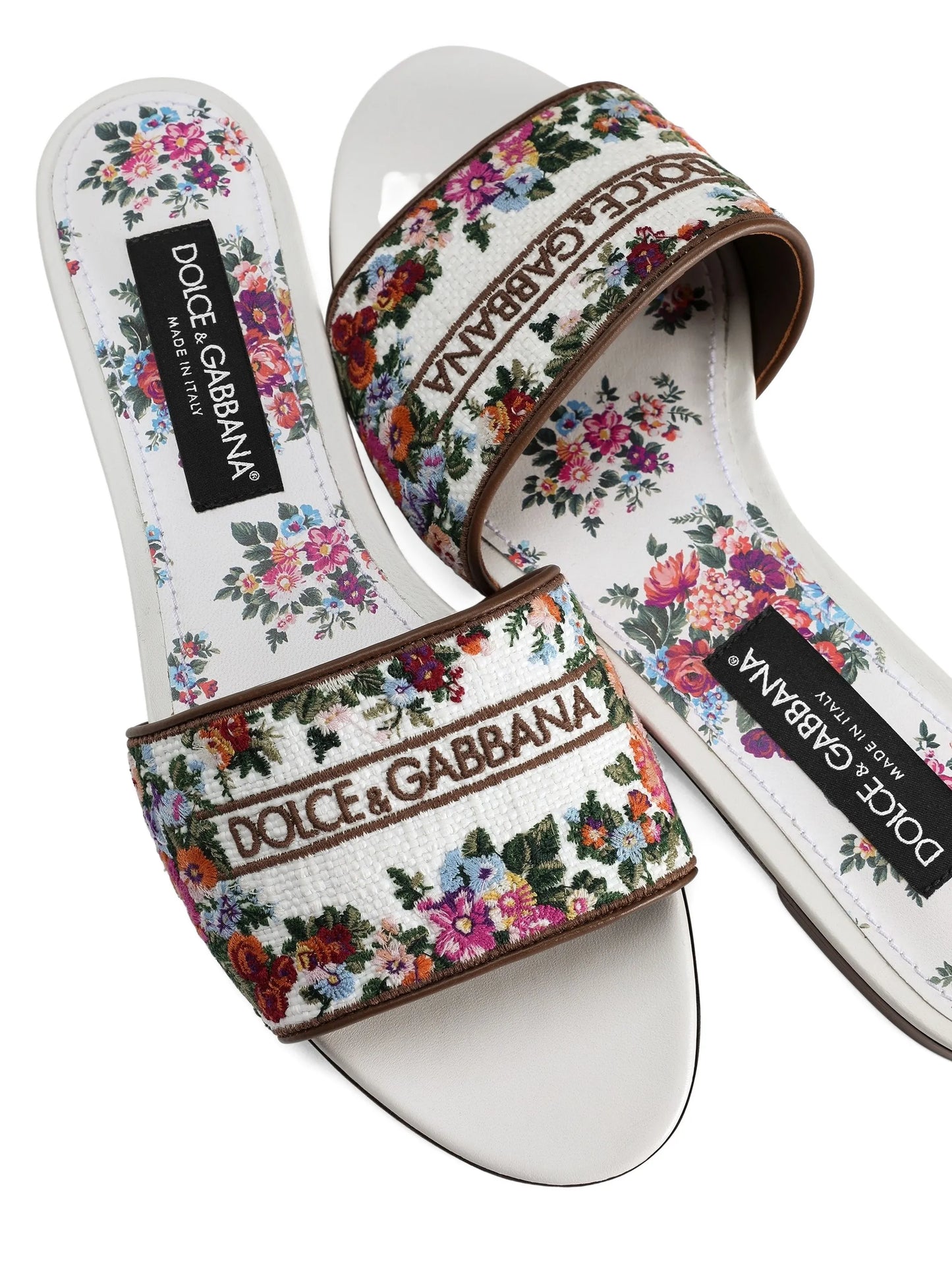 floral-detail sandals