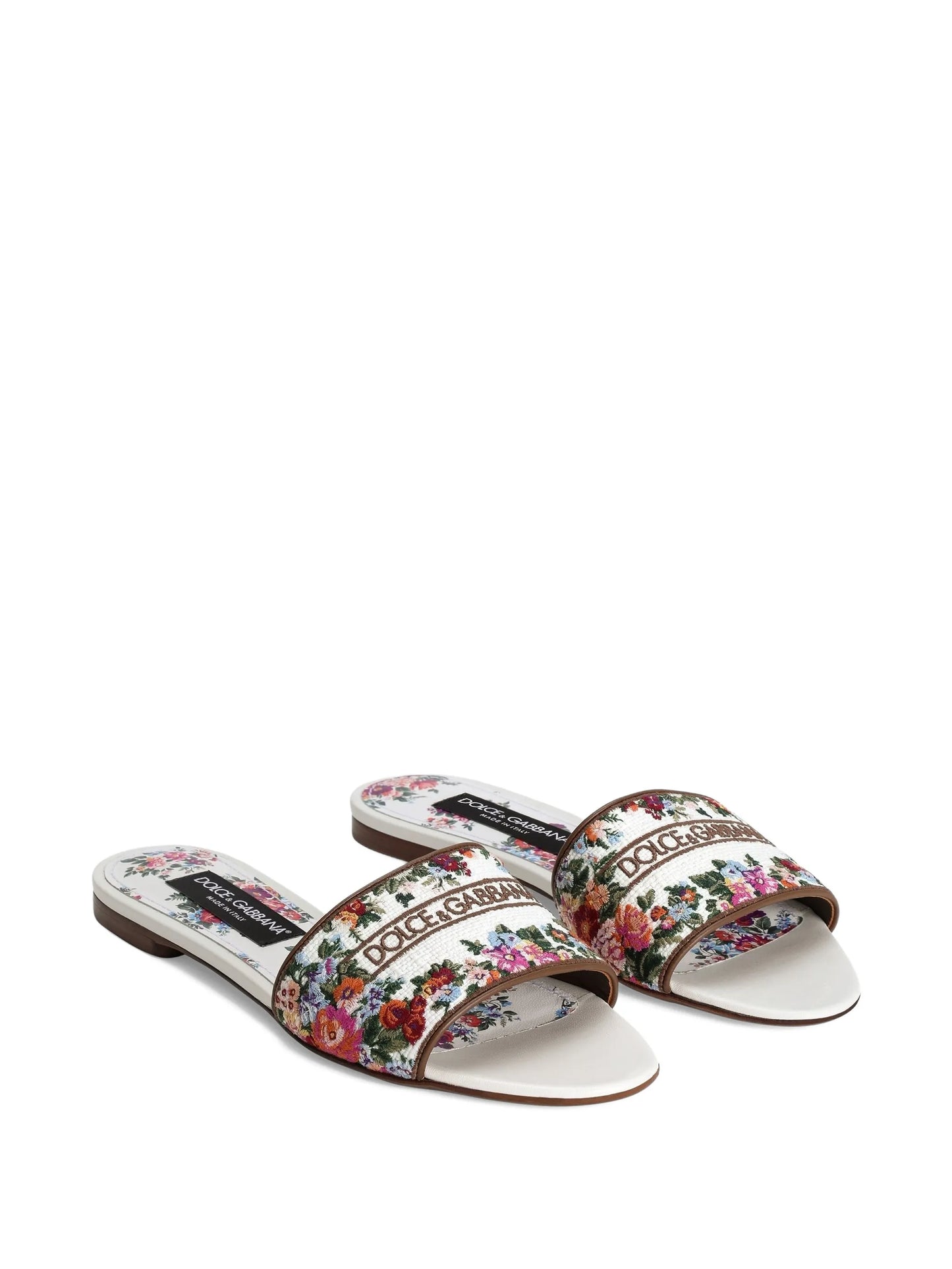 floral-detail sandals