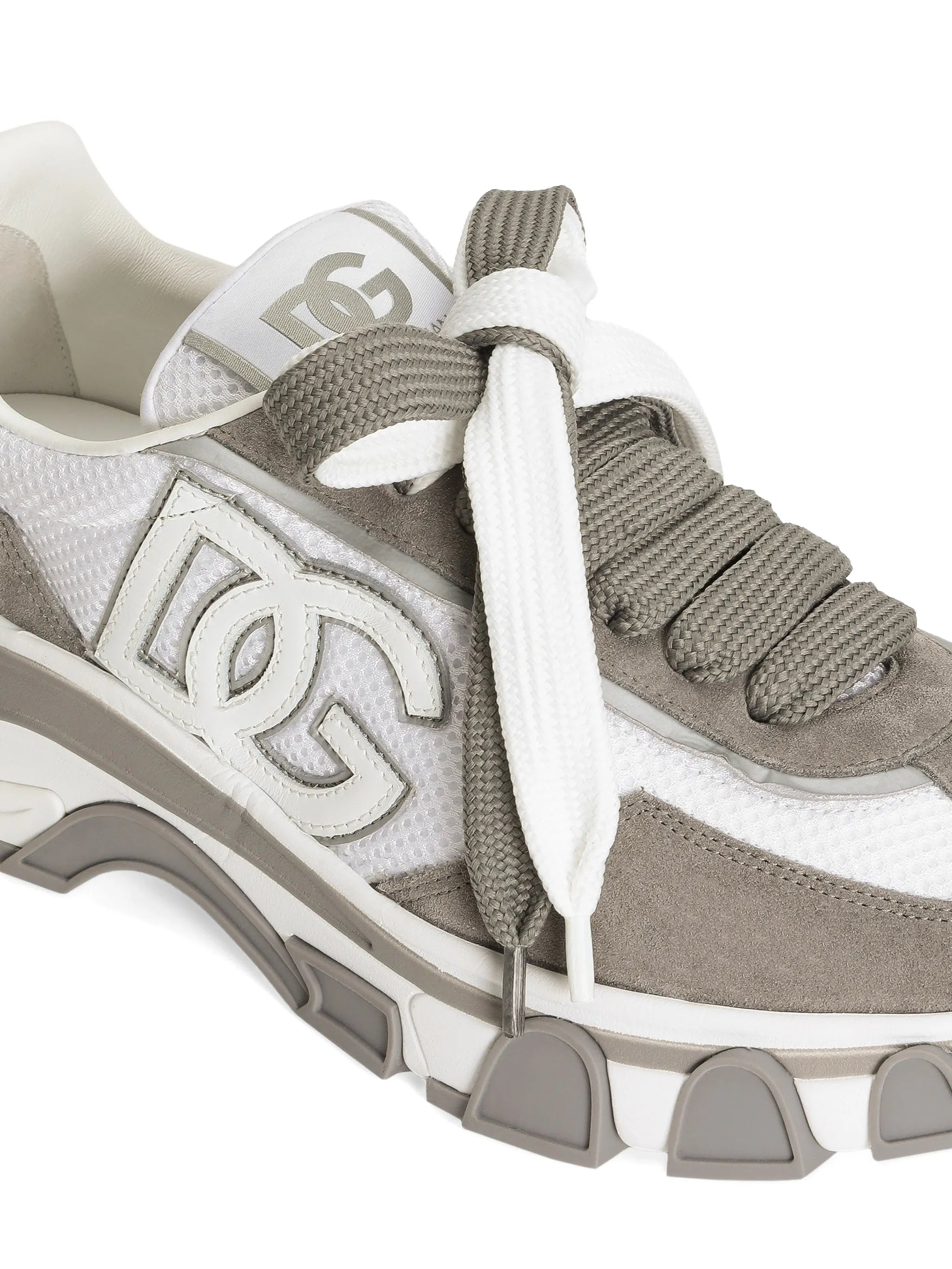 DG Country Road nylon and calfskin sneakers