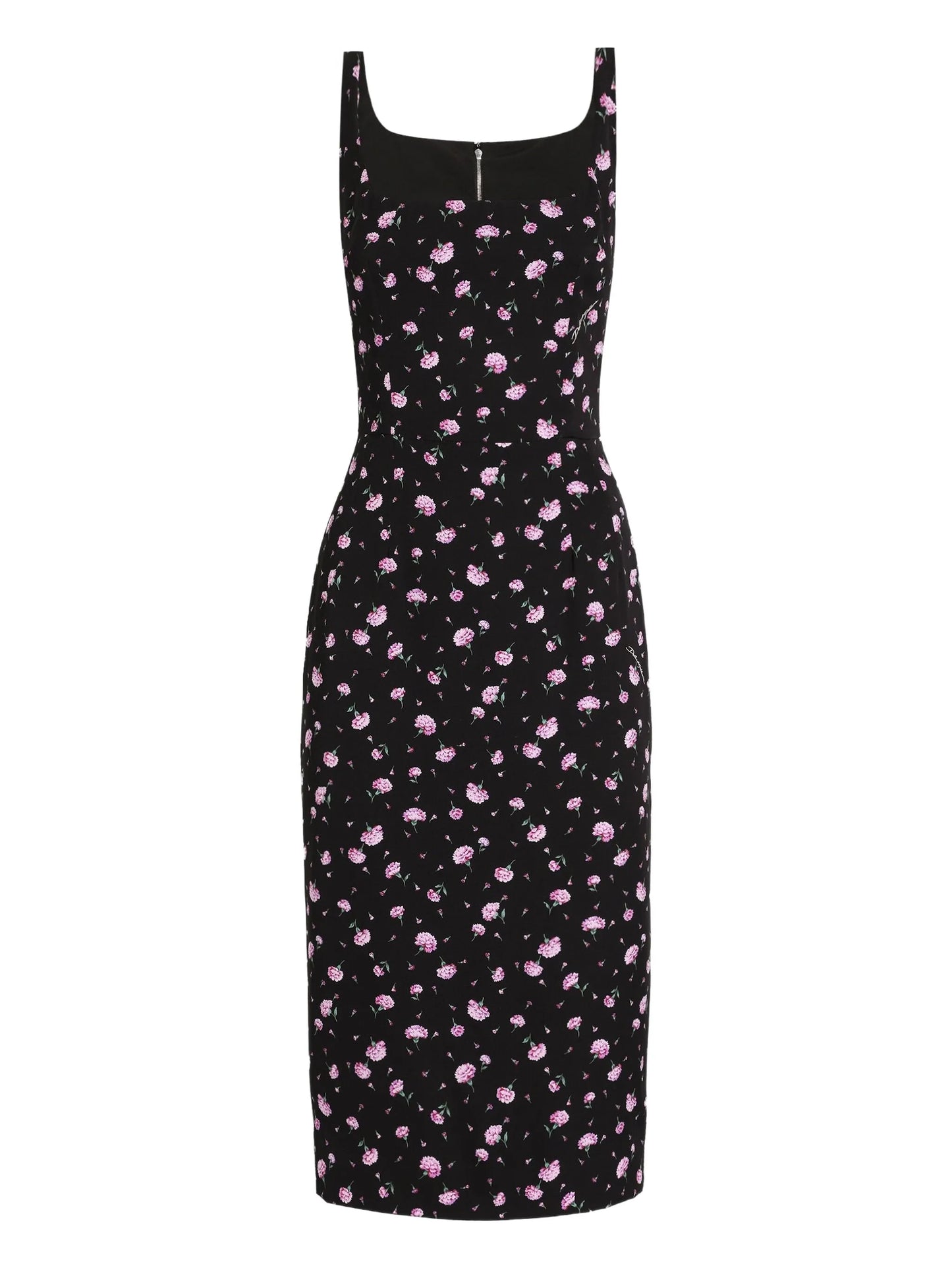 floral-print midi dress