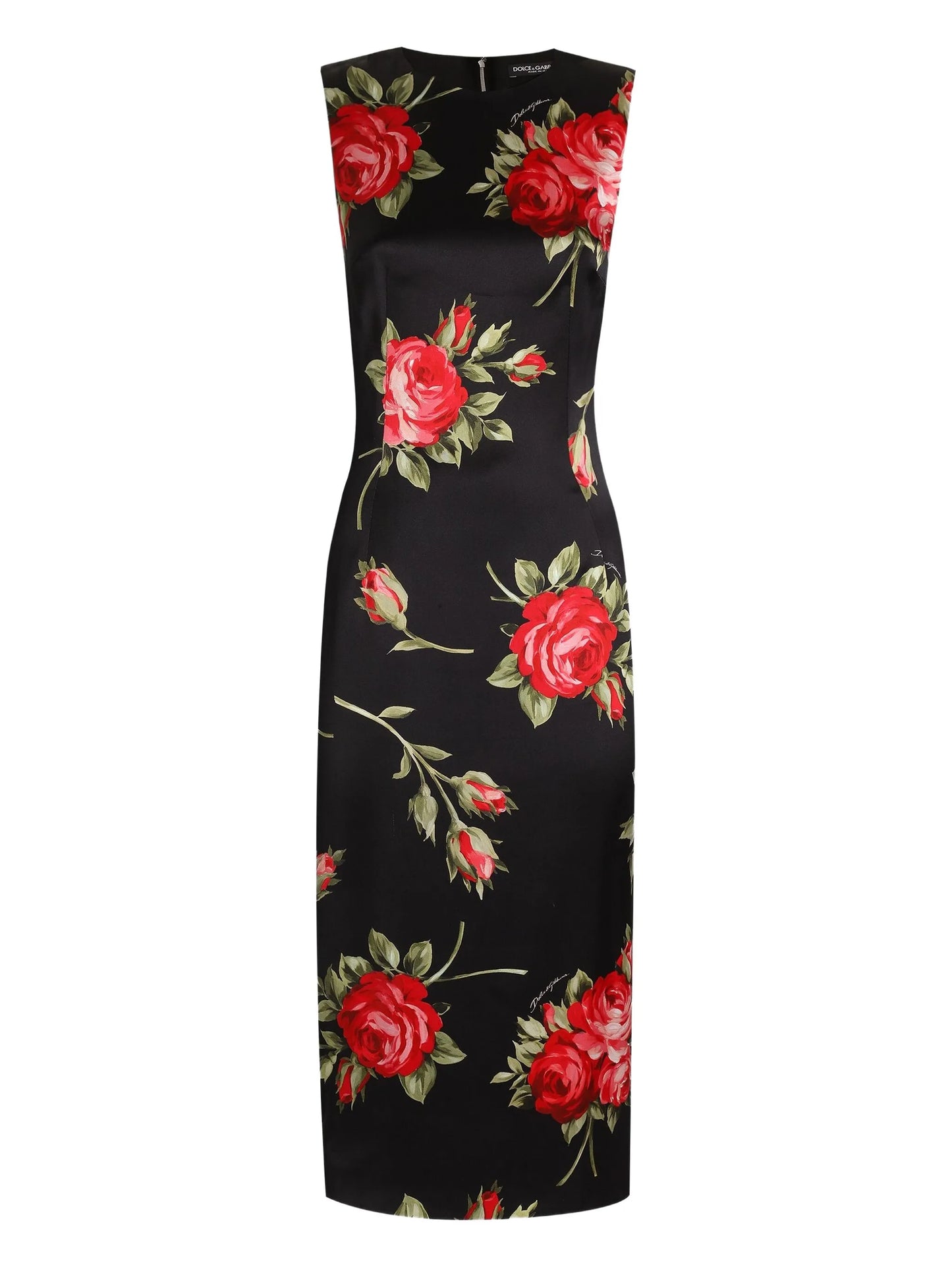 floral-print midi dress