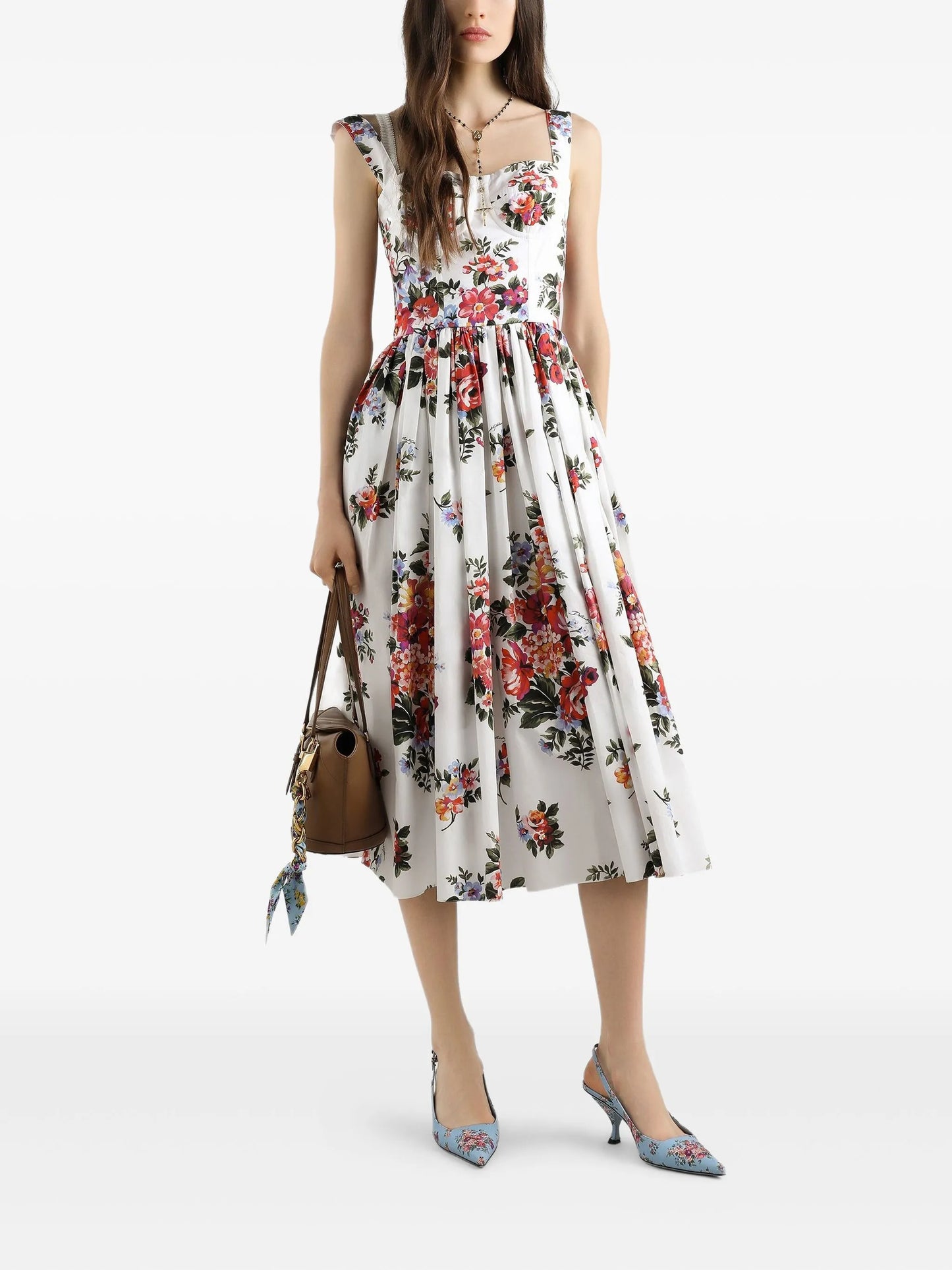 floral strap dress