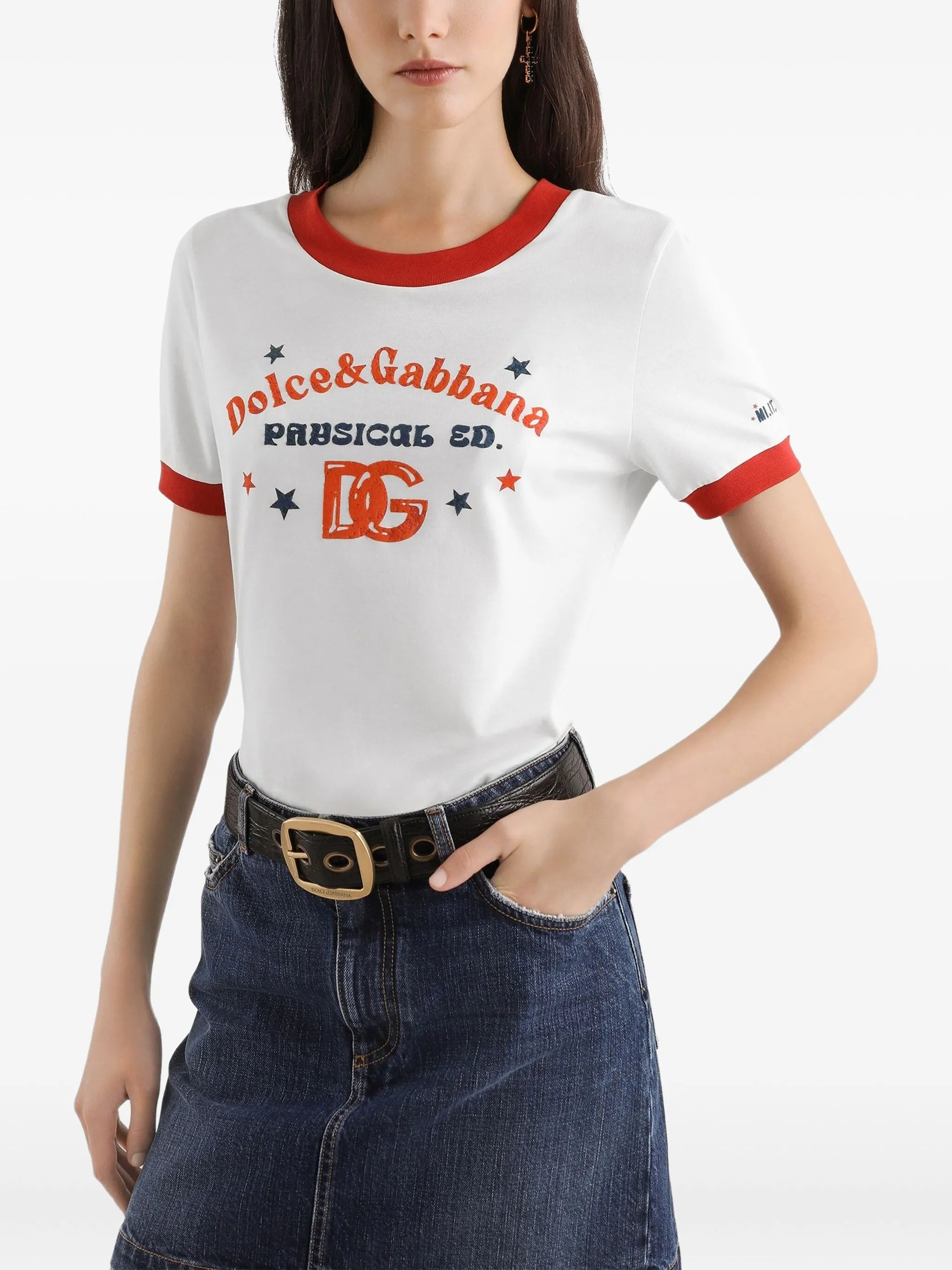 logo-print cotton T-shirt