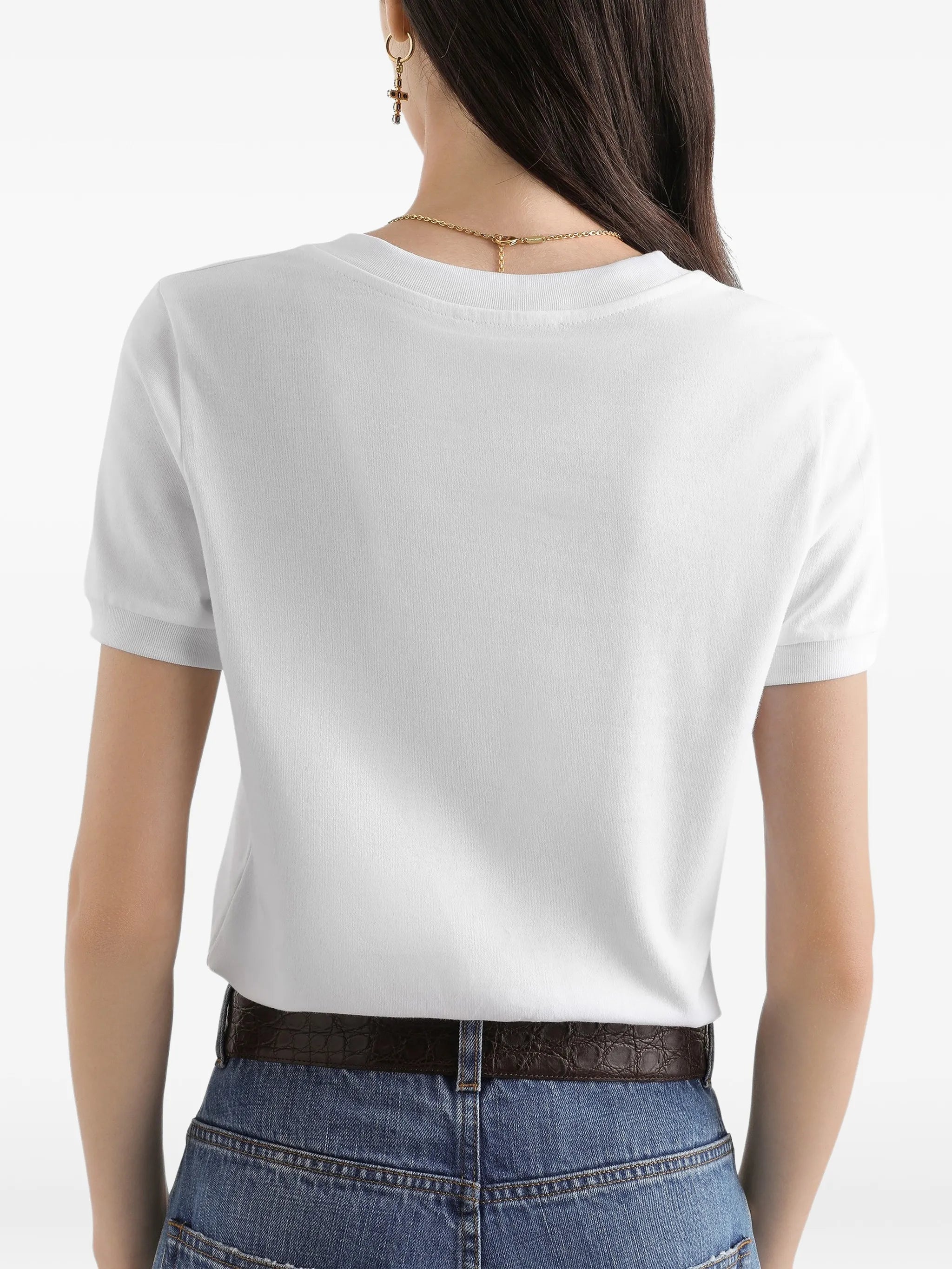 print-detail T-shirt