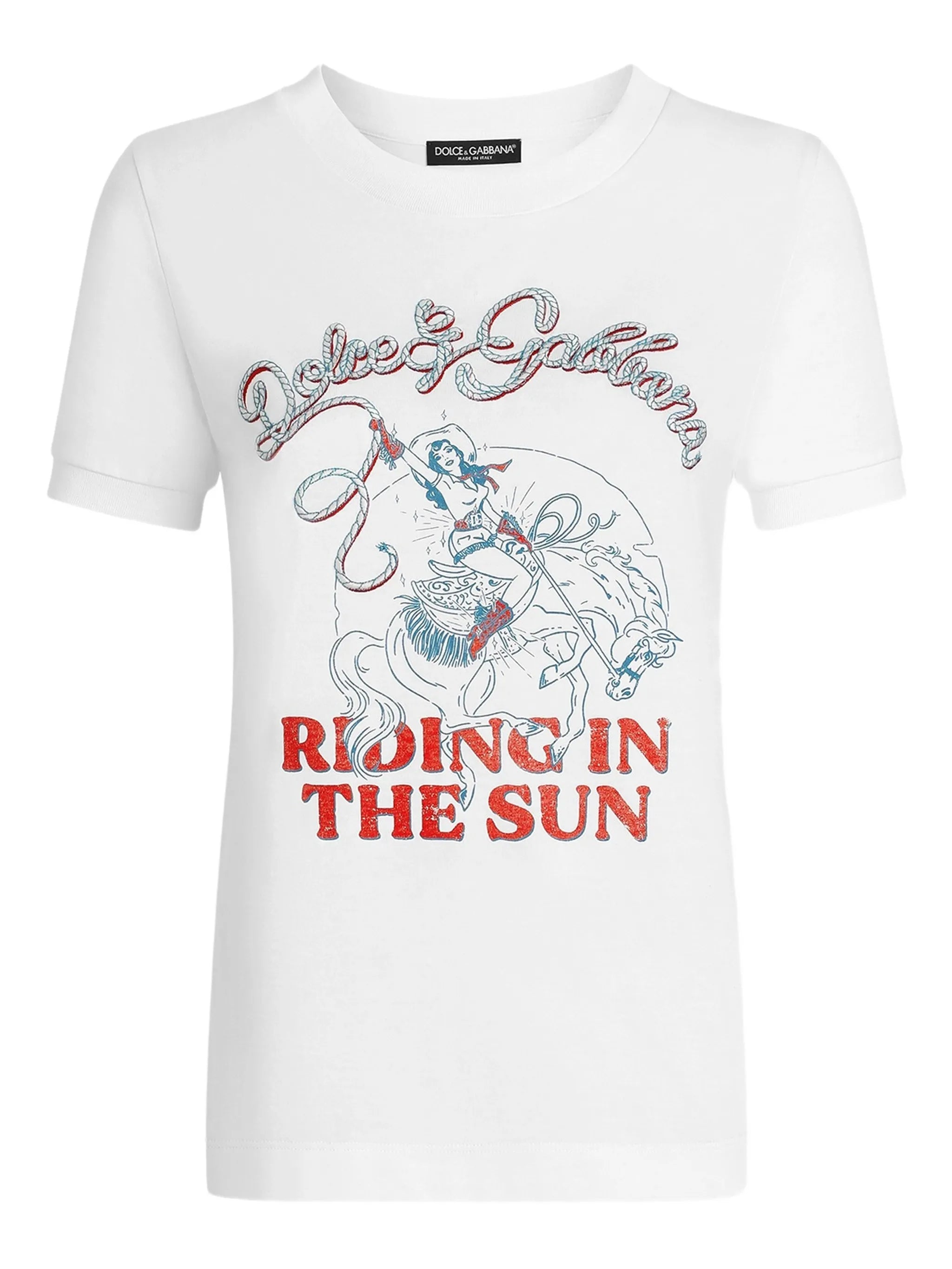 print-detail T-shirt