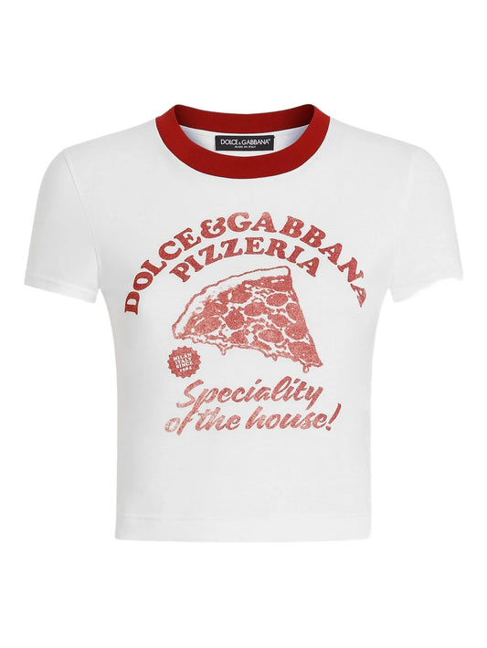 graphic-print cotton T-shirt