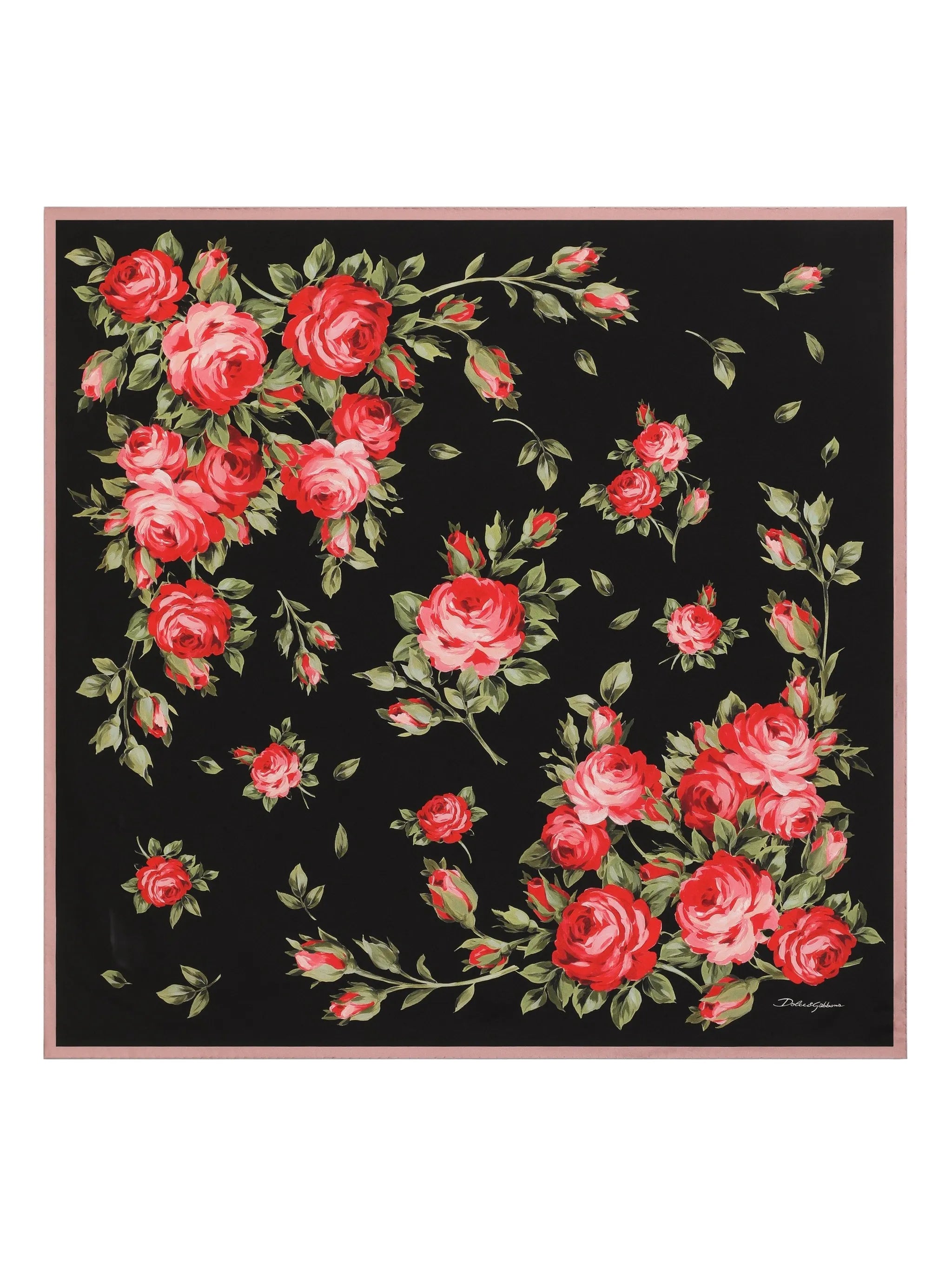 floral-print scarf