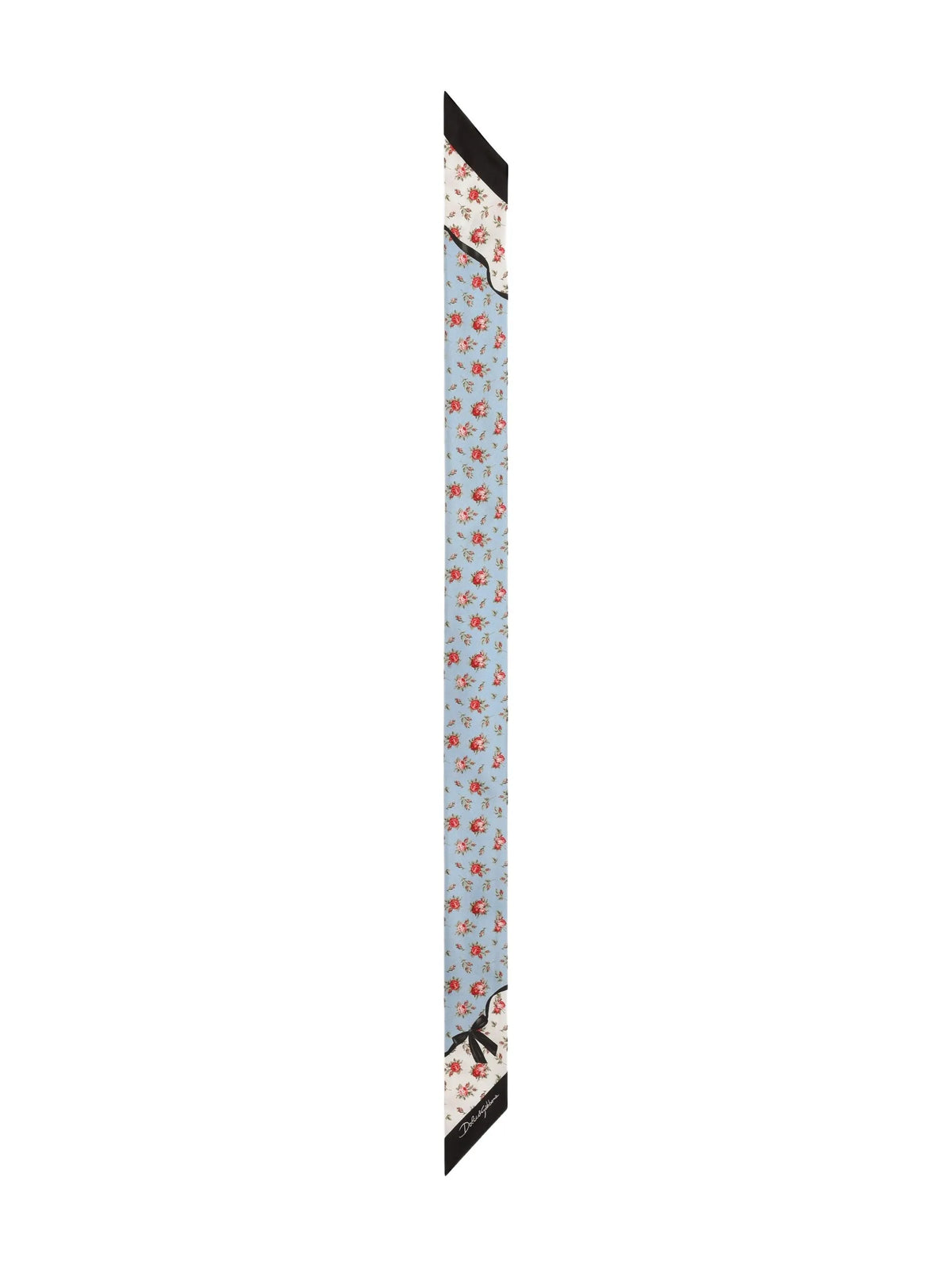 floral-print silk neckerchief