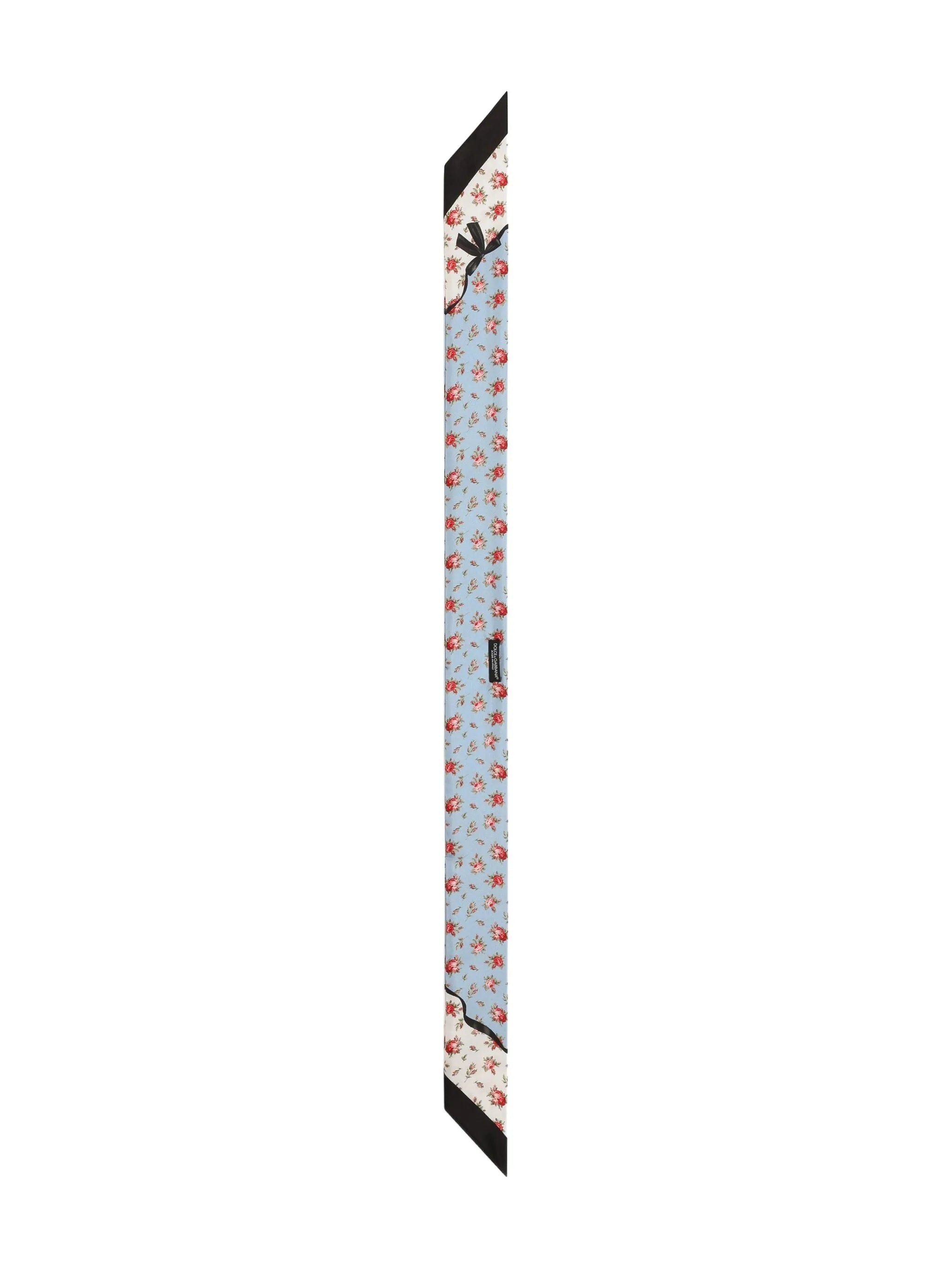floral-print silk neckerchief