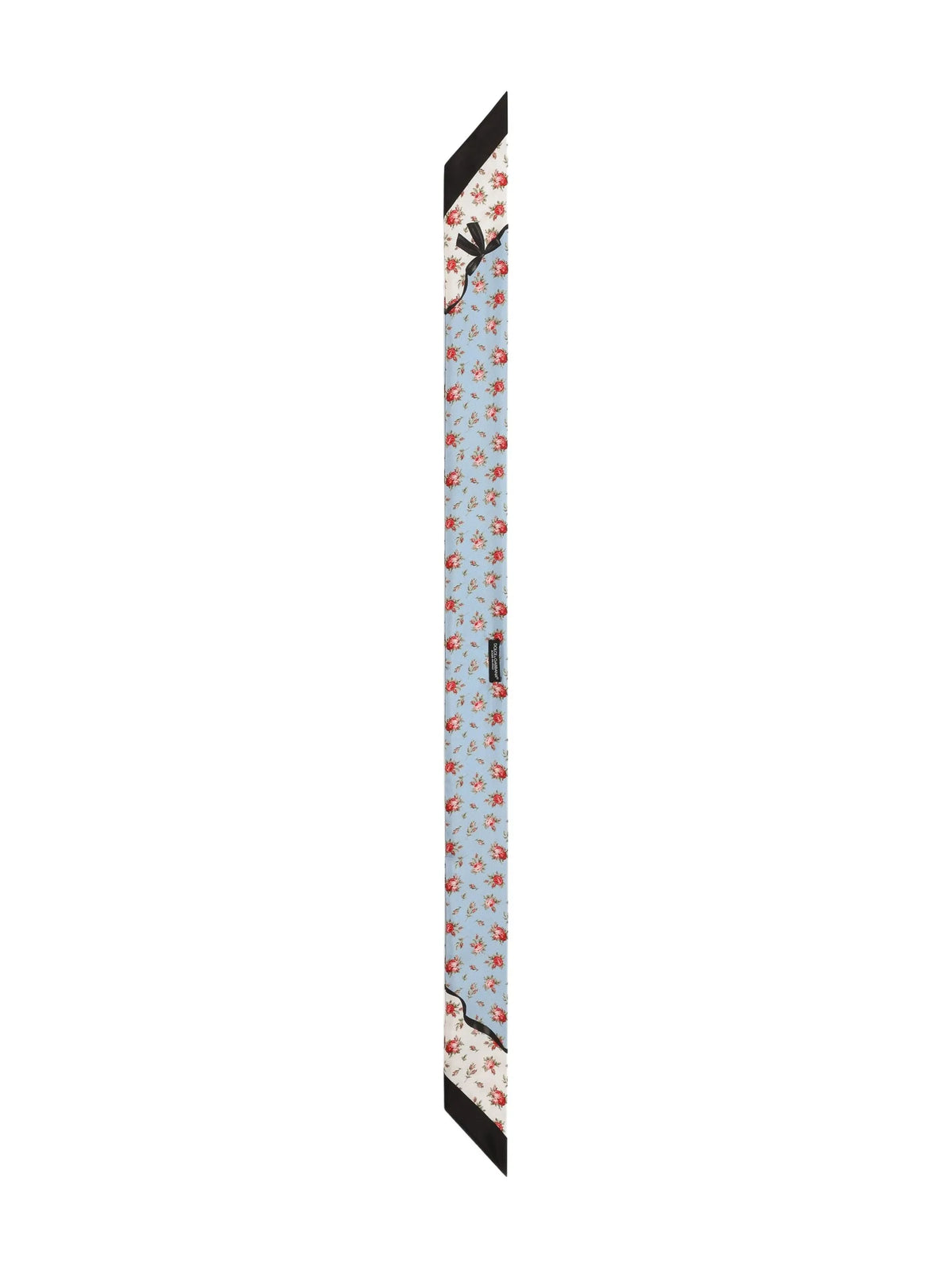floral-print silk neckerchief