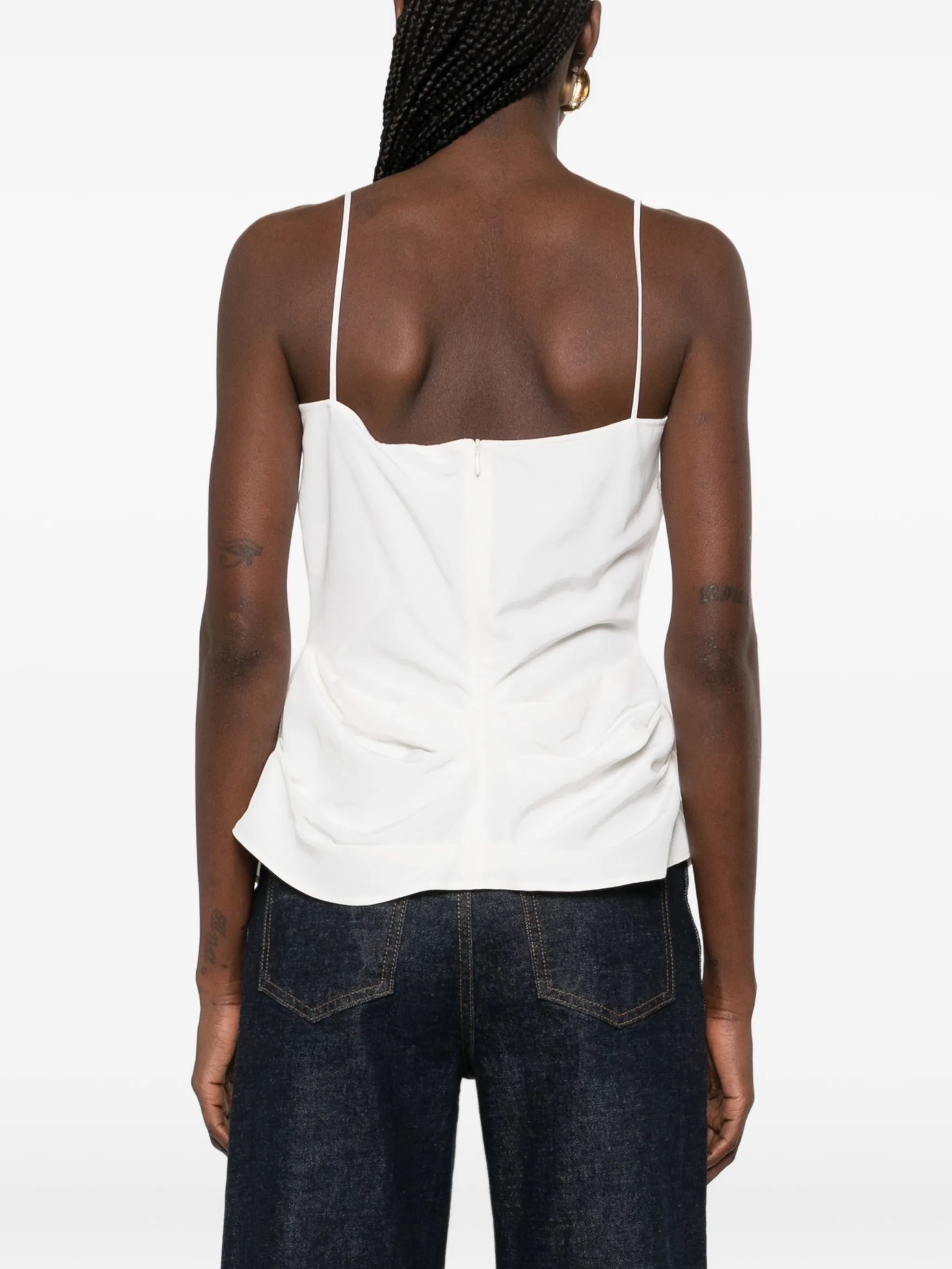 lace ruched top
