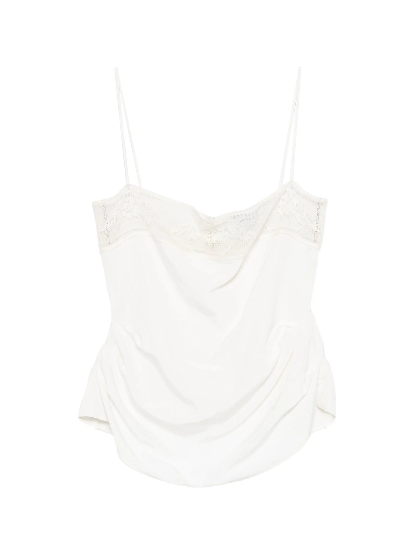 lace ruched top