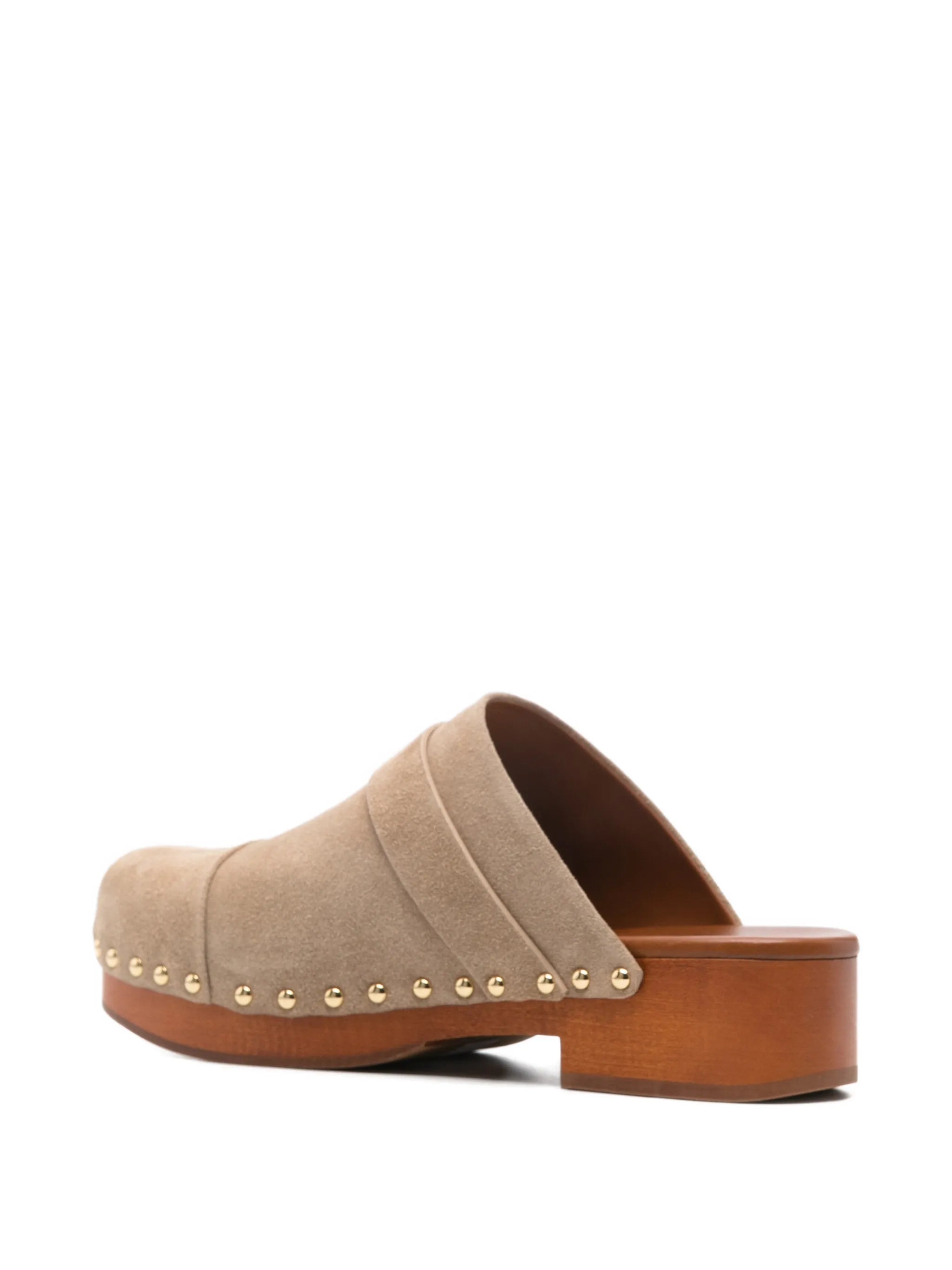 Jeannette studded-embellished mules