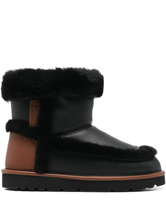 Dolcie shearling-leather boots