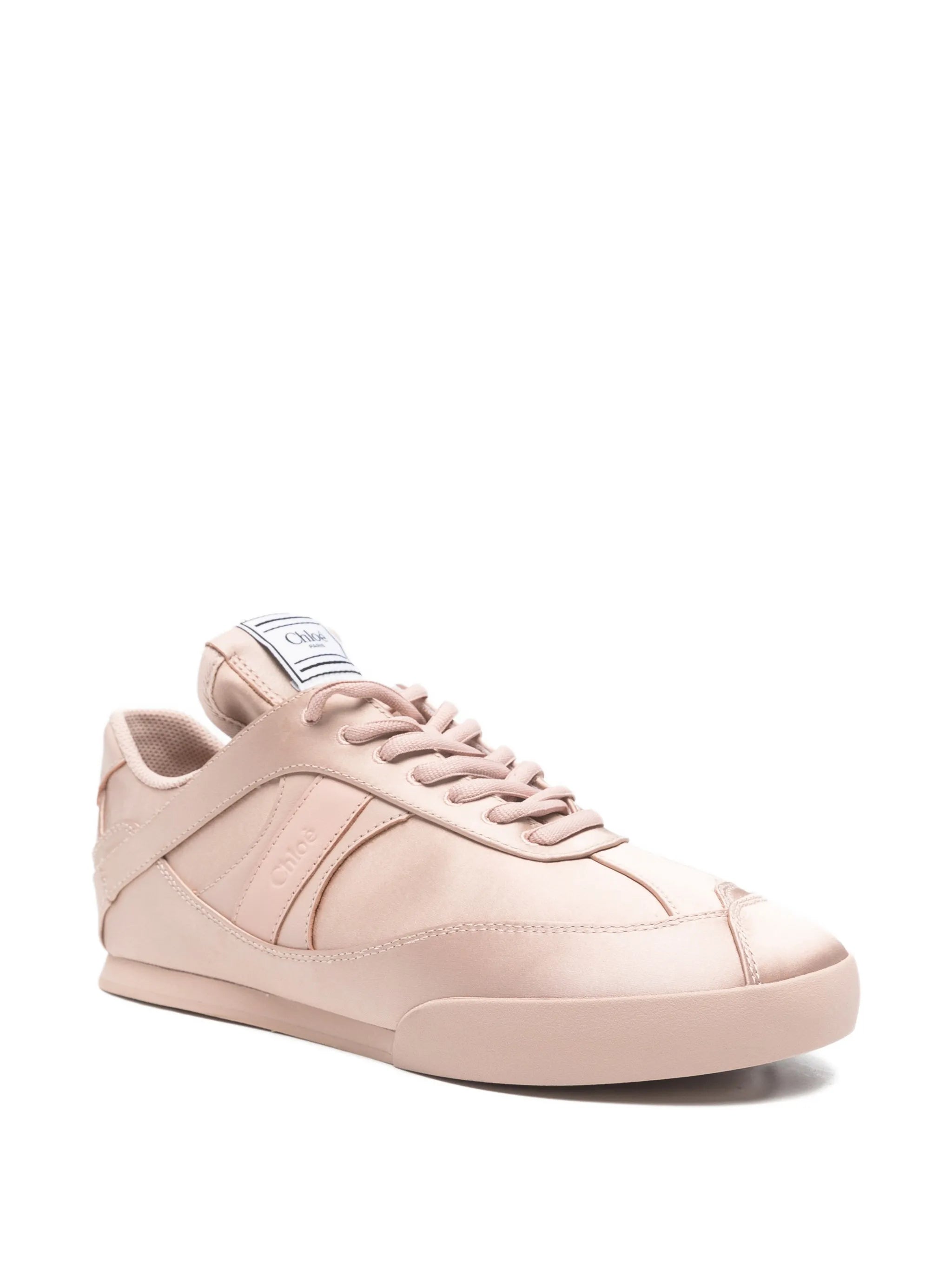 kick satin mid top trainers