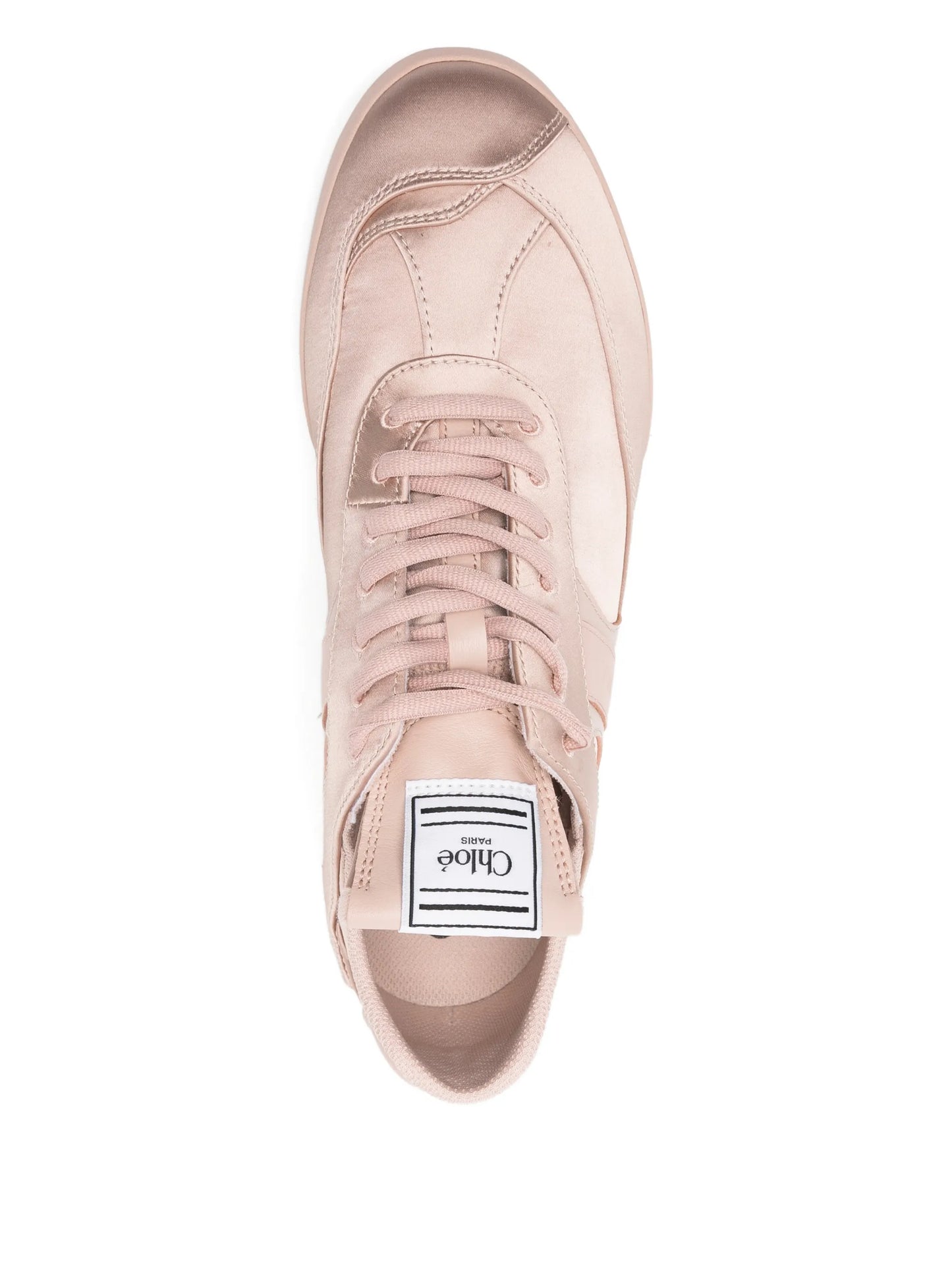 kick satin mid top trainers