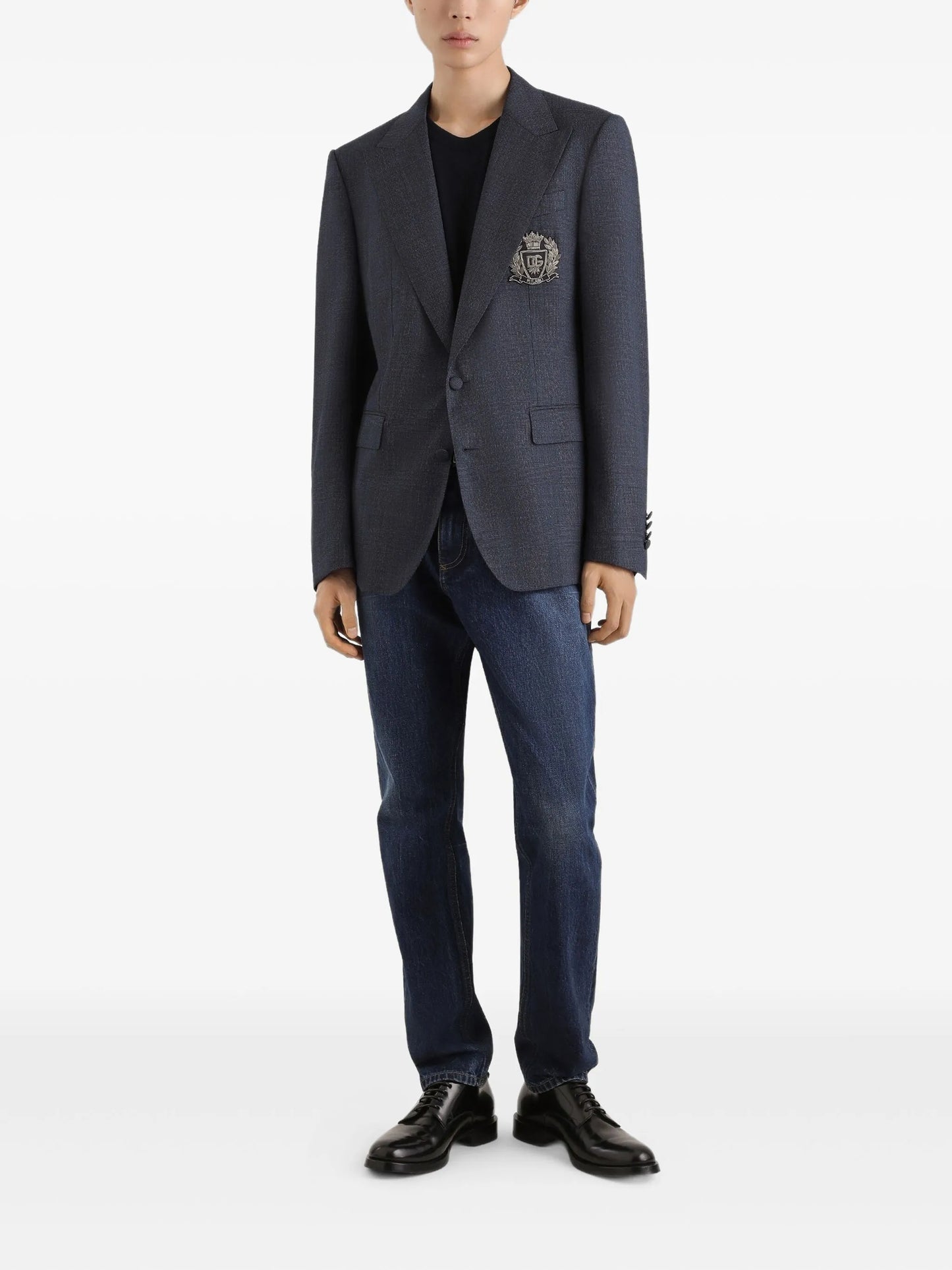 button-fastening jeans