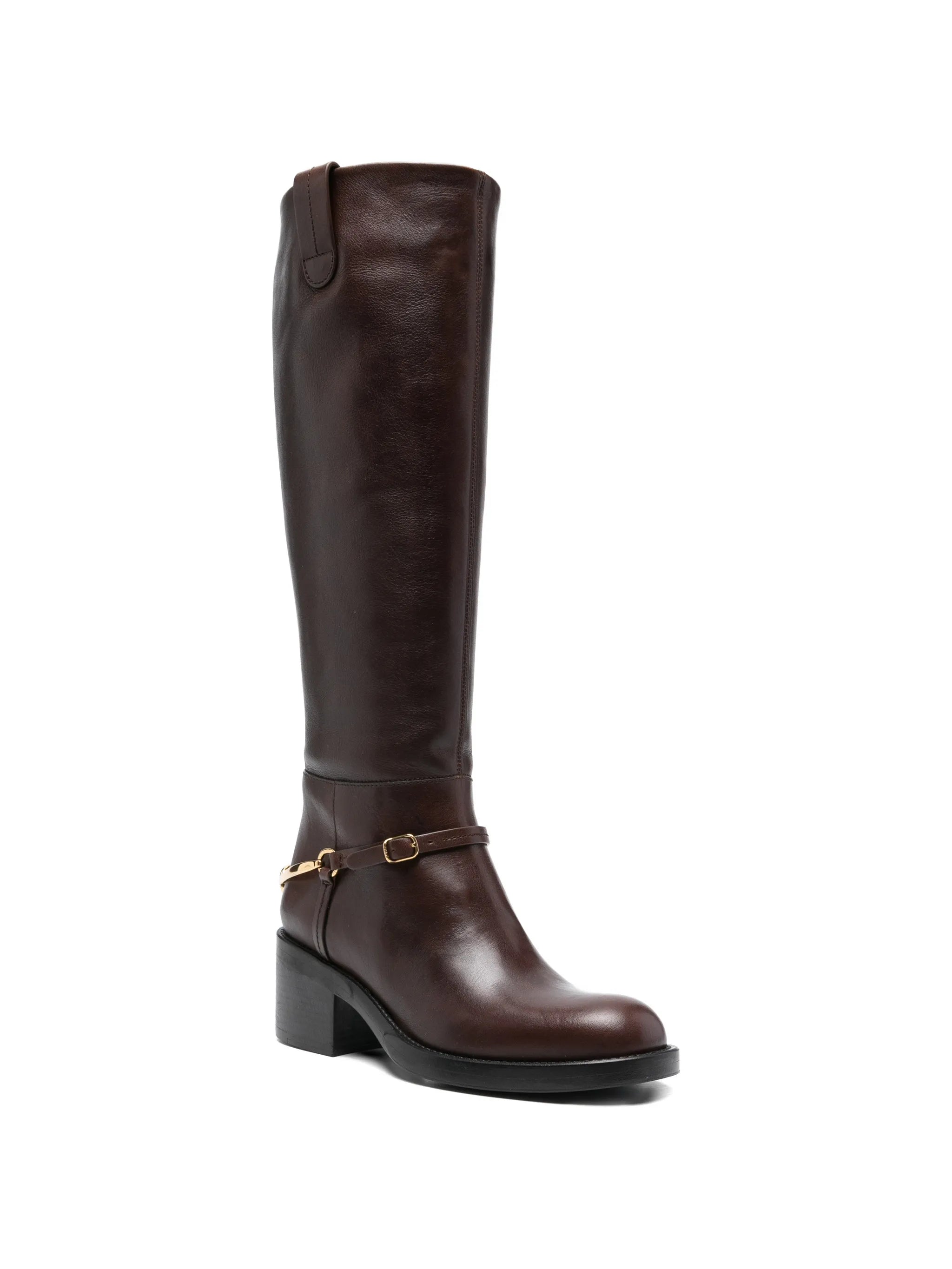 Dakota round-toe strap boots