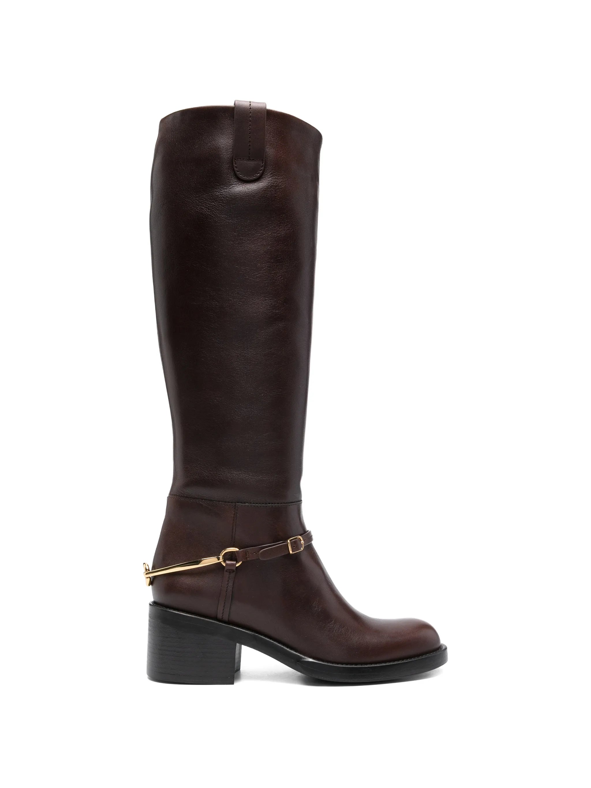 Dakota round-toe strap boots