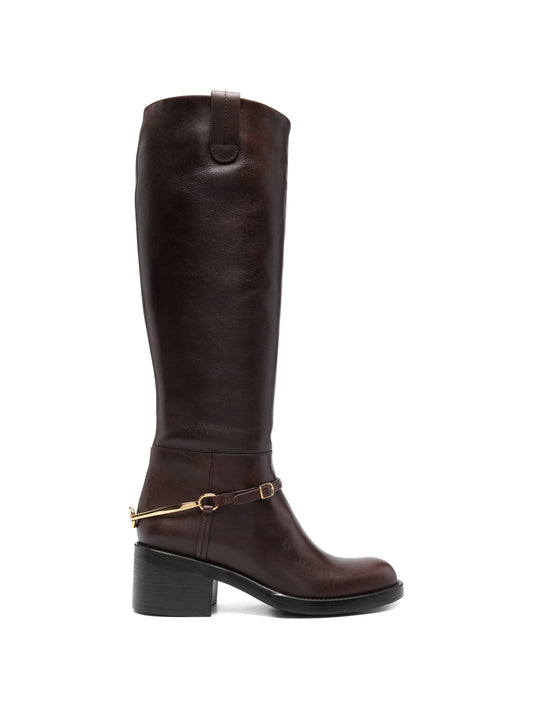 Dakota round-toe strap boots