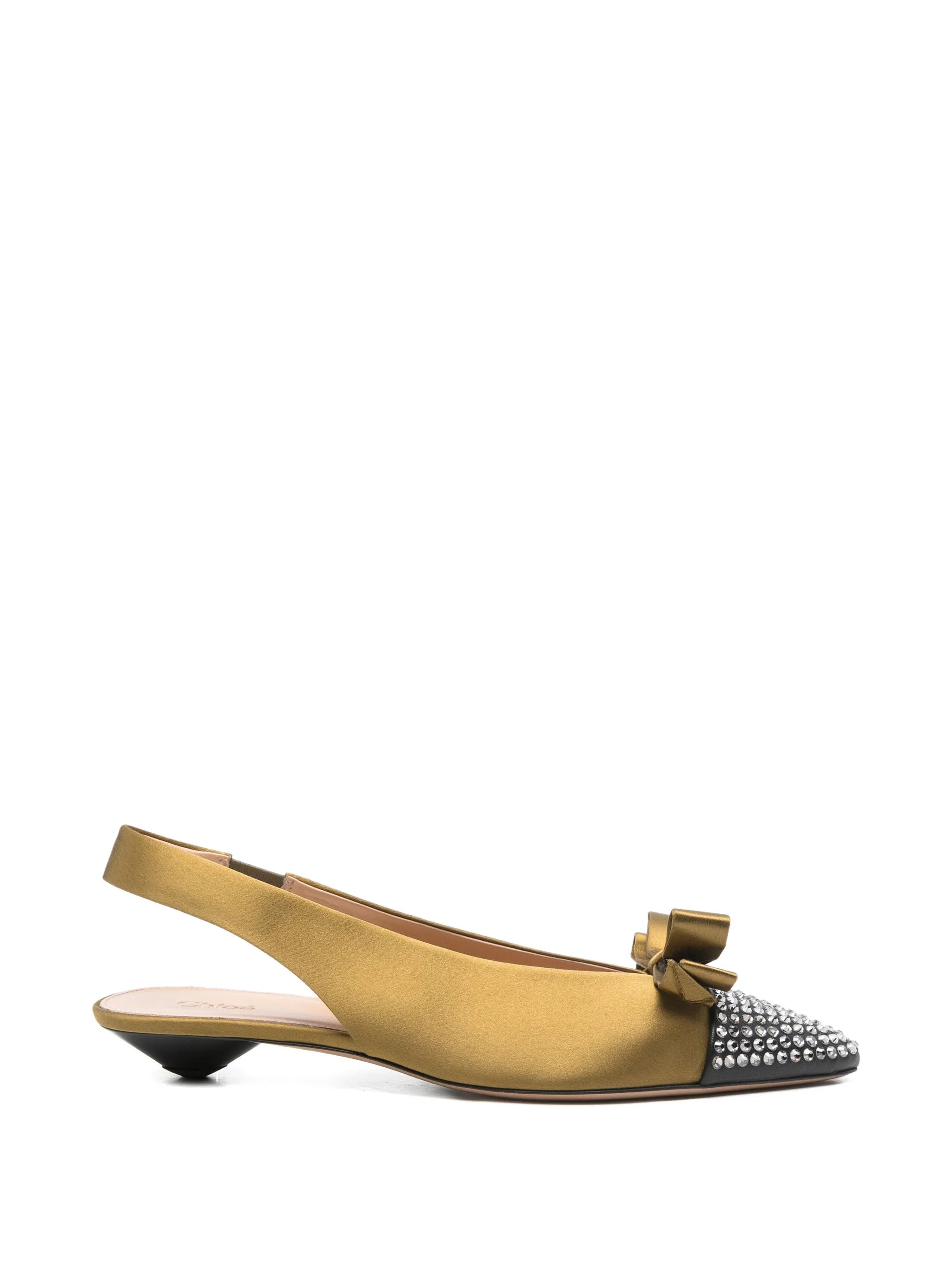 Alba bow-detail pointed-toe pumps