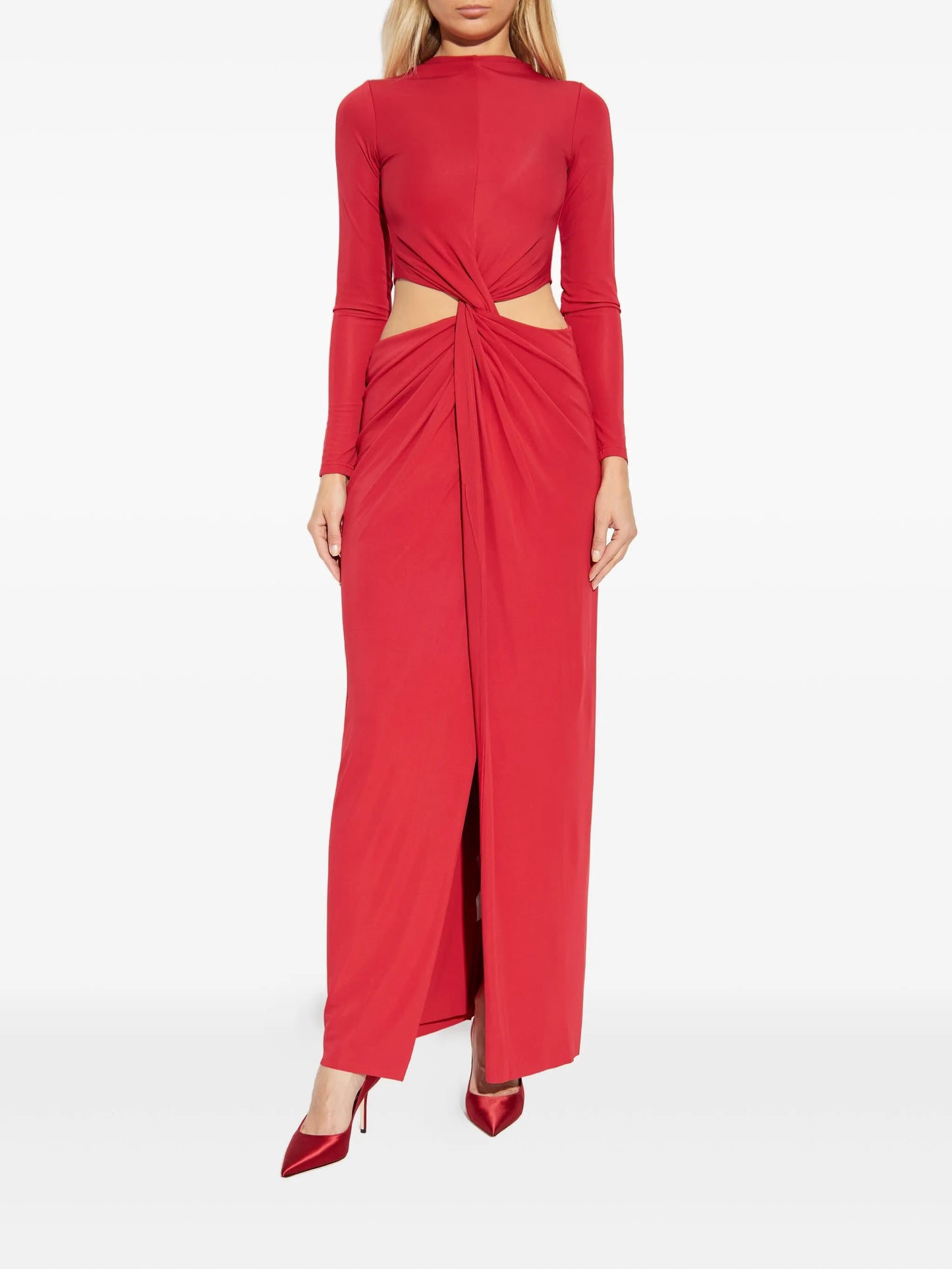 Keri cut-out twisted maxi dress