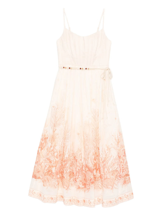 The Wanderlust print midi dress