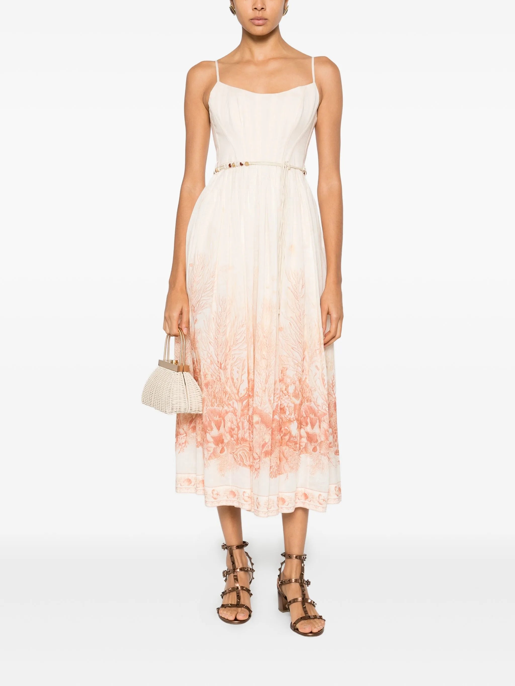 The Wanderlust print midi dress