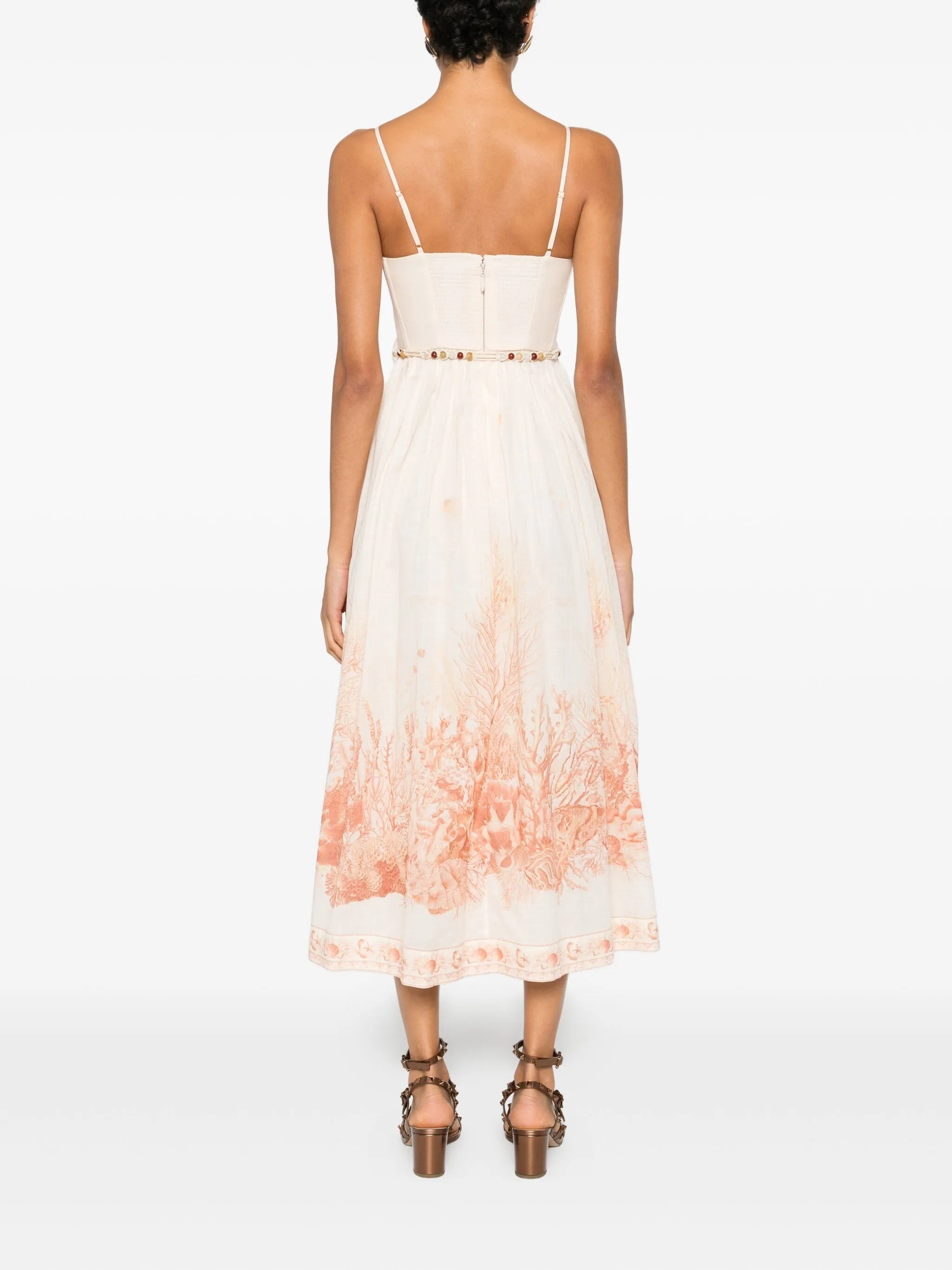 The Wanderlust print midi dress