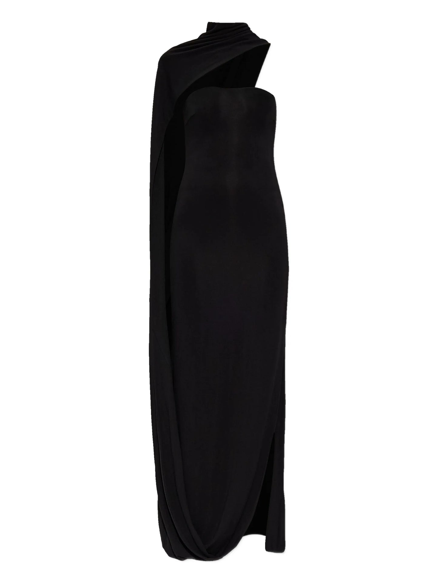 cape maxi dress